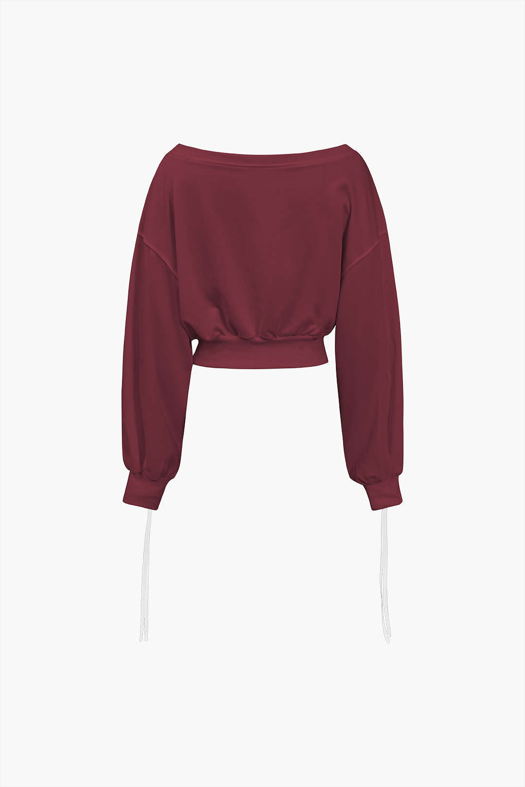 Contrast Tie-Up Sweatshirt