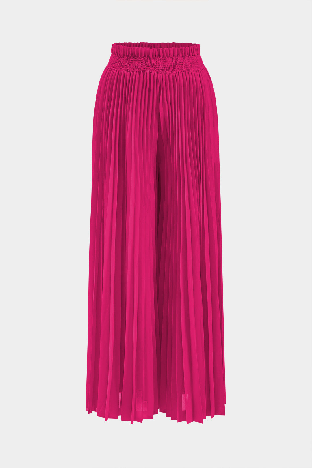 Halter Neck Ruffle Tube Top And High Waist Pleated Wide Leg Trousers Set