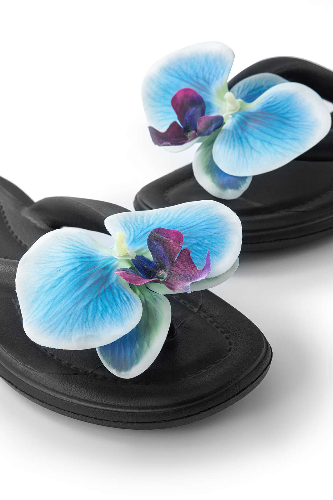 Orchid Decoration Flip Flop Slippers