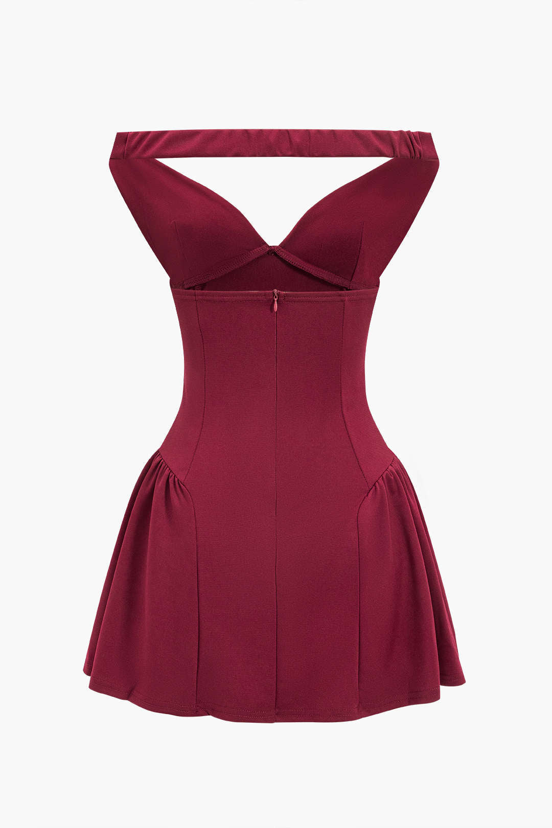 V-Neck Sleeveless Backless Mini Dress