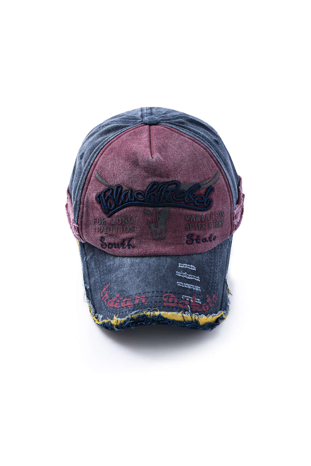 Letter Embroidery Distressed Baseball Hat