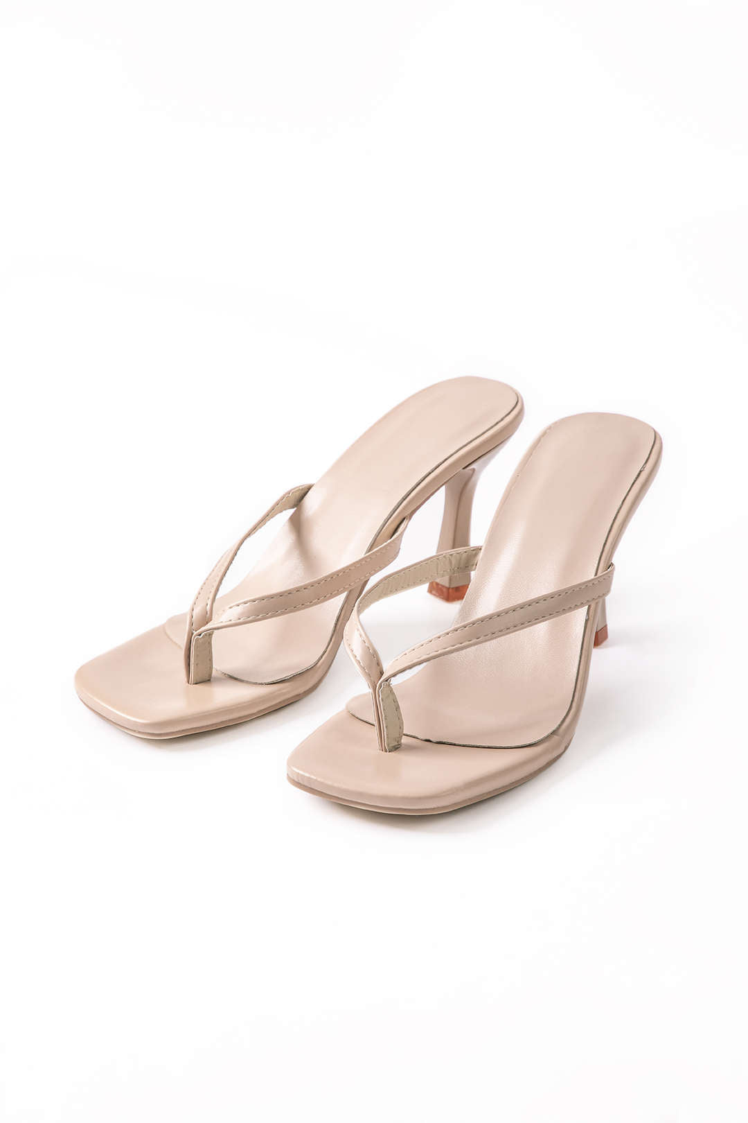 Basic Mid Heel Thong Sandals