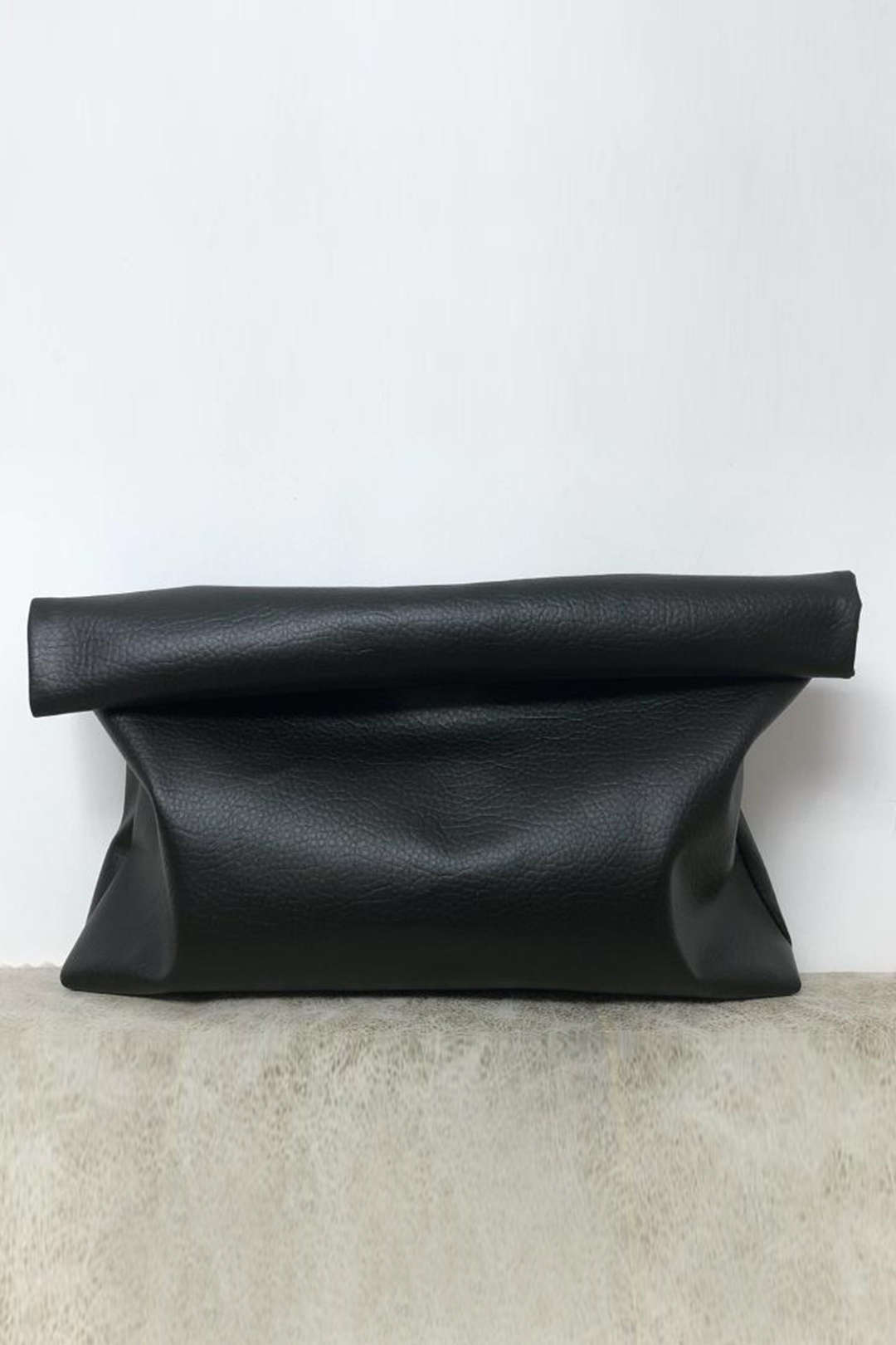 Faux Leather Clutch Bag