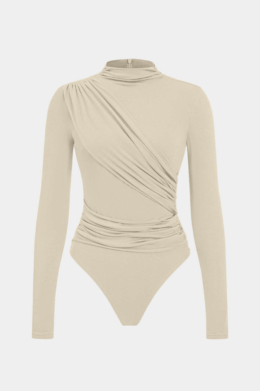 Ruched Long Sleeve Bodysuit