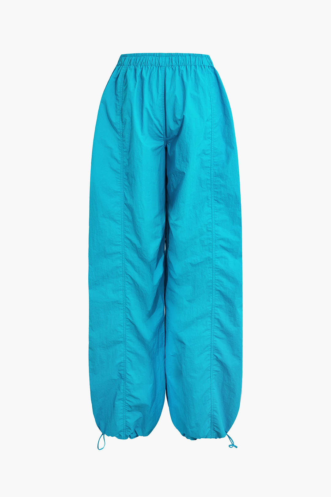 Solid Drawstring Trousers