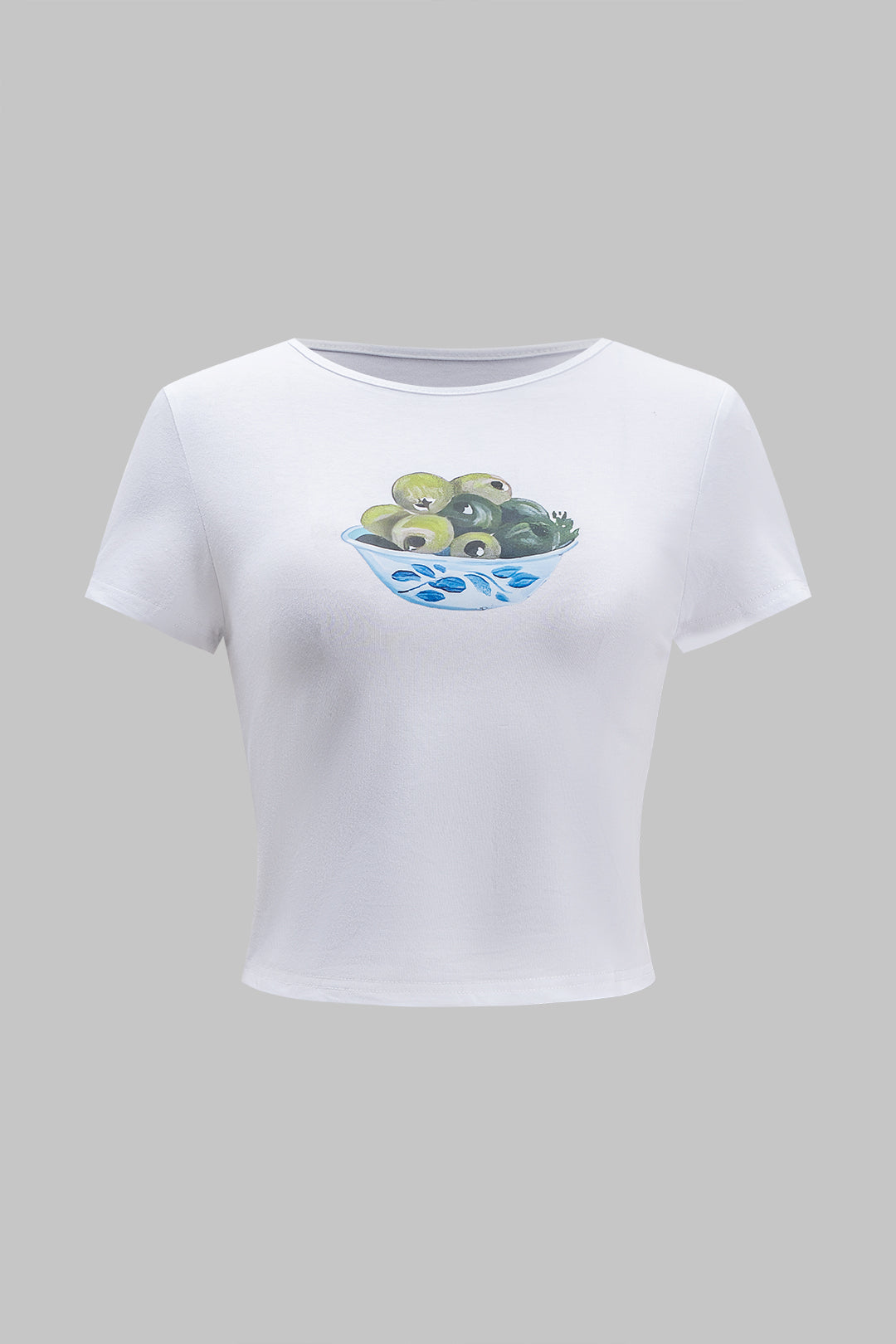 Fruit Print Short Sleeve T-Shirt