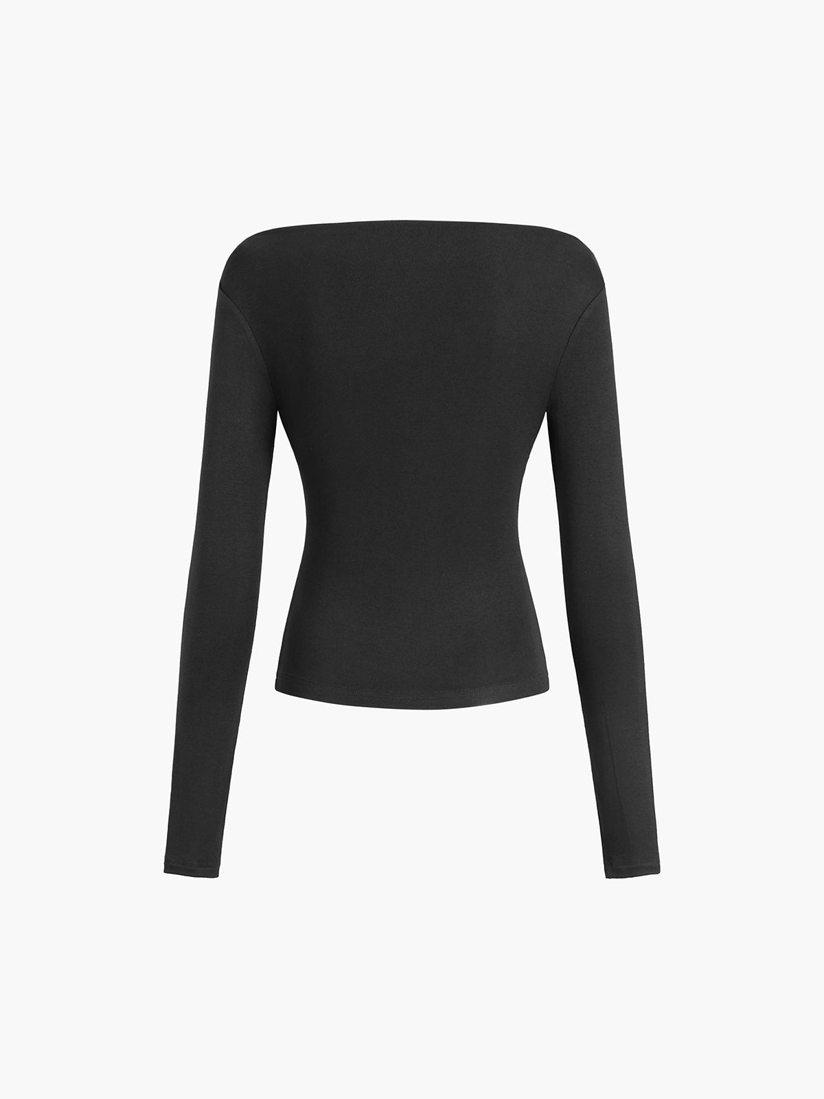 Oblique Off-Shoulder Long Sleeve T-Shirt