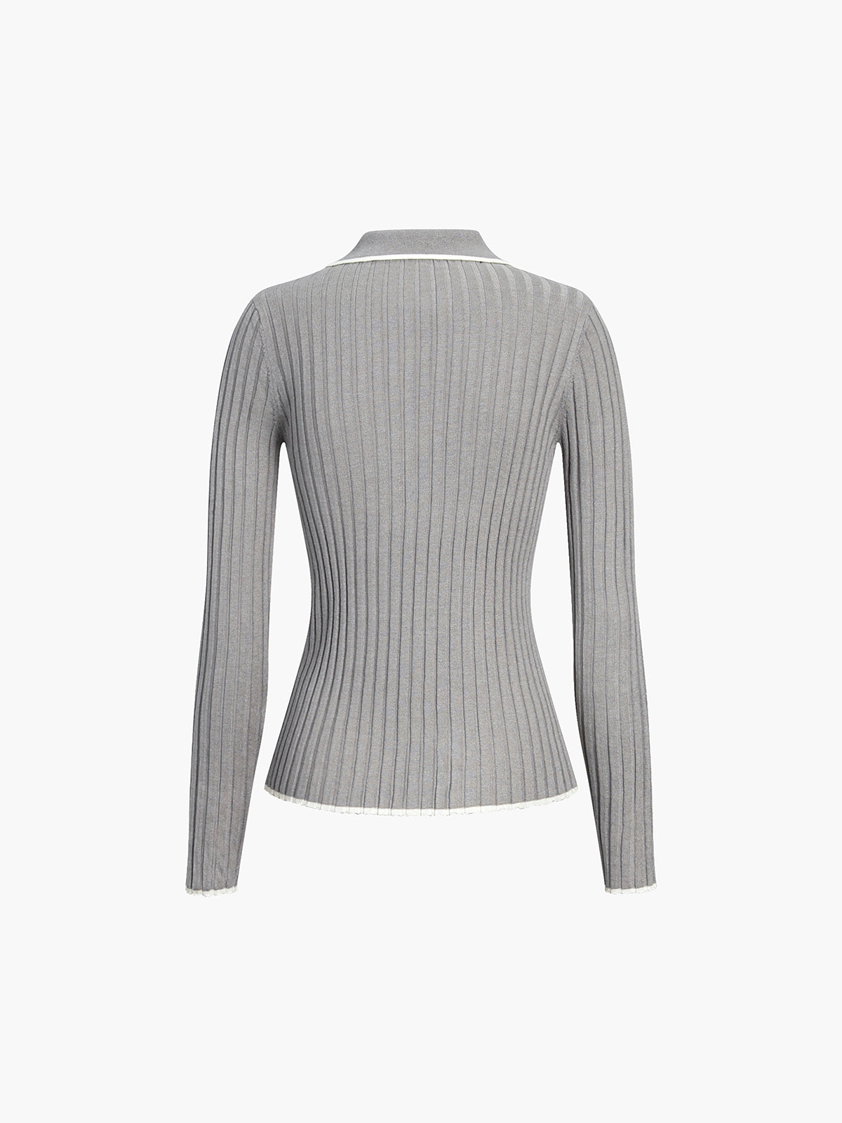 Old Money Aesthetics Polo Knit Top