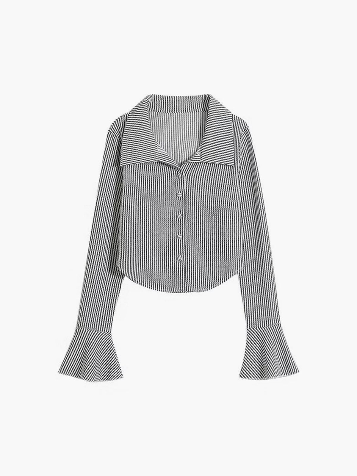 Collared Button Up Knit Shirt