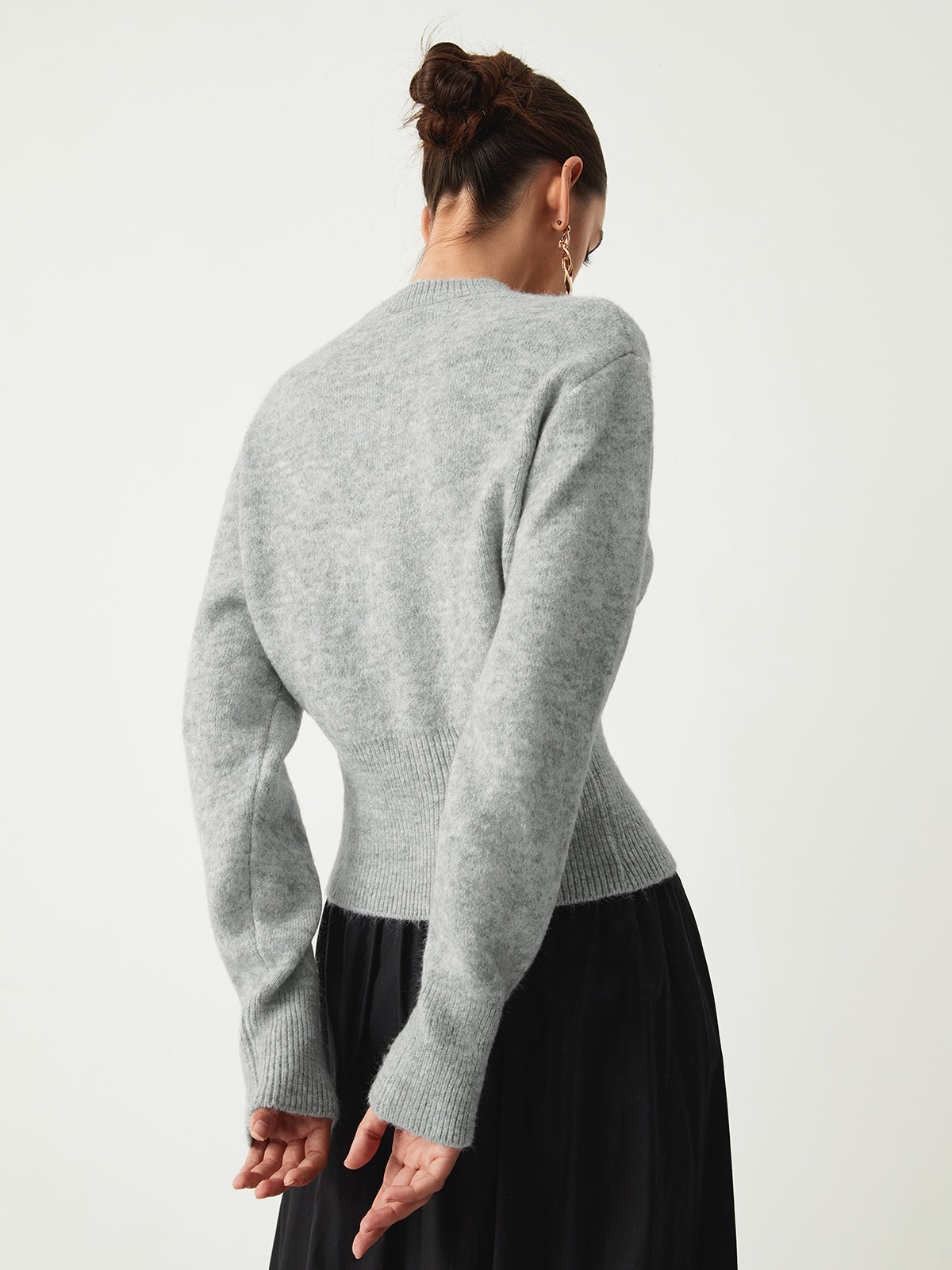 Half Zip Fuzzy Sweater