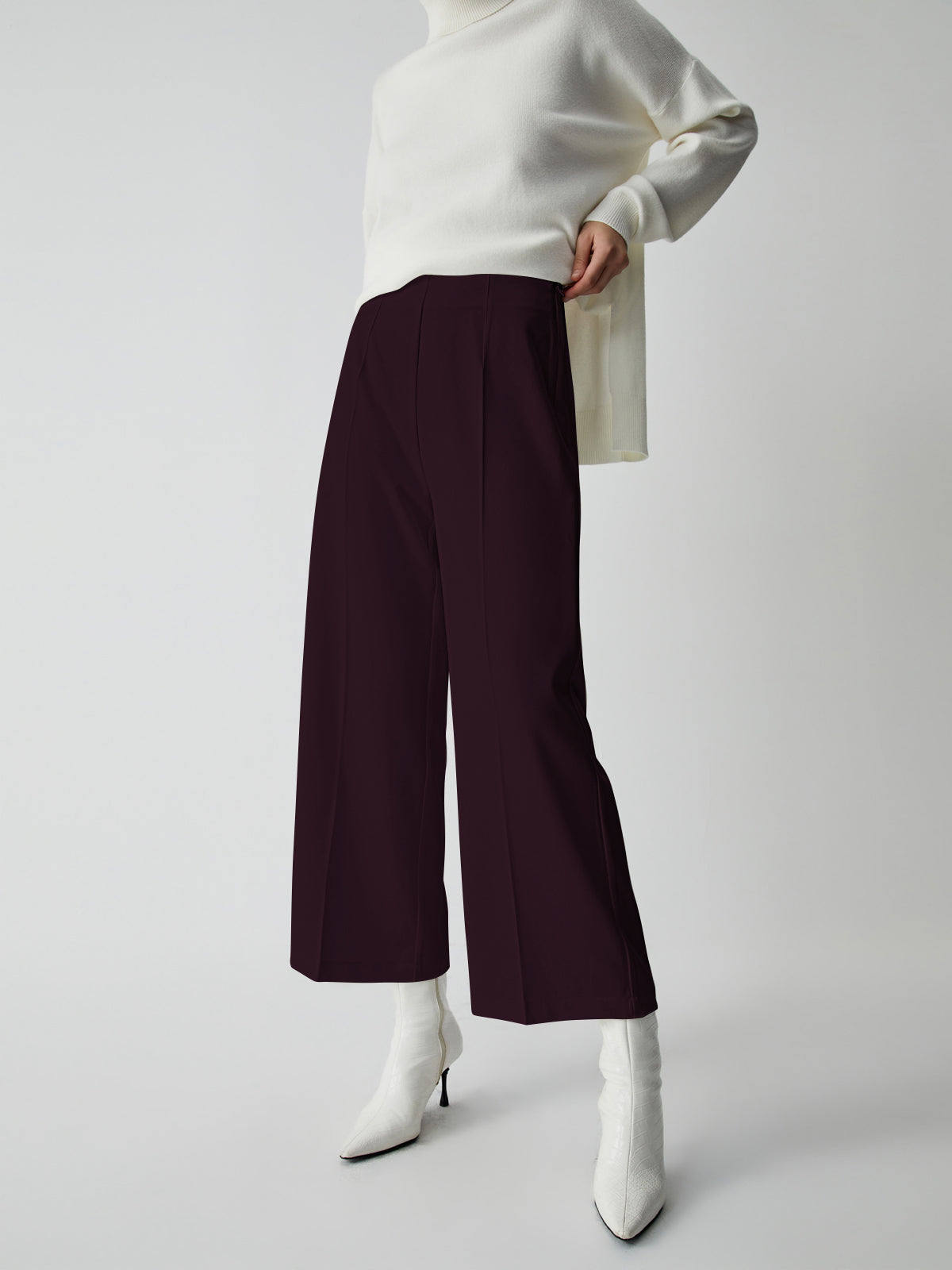 Effortless Wide Leg Culotte Pants