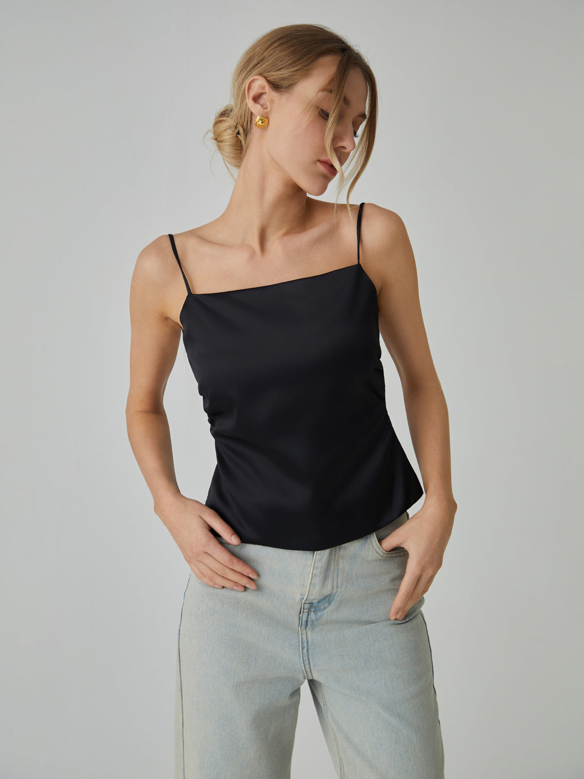 Knotted Backless Cami Top