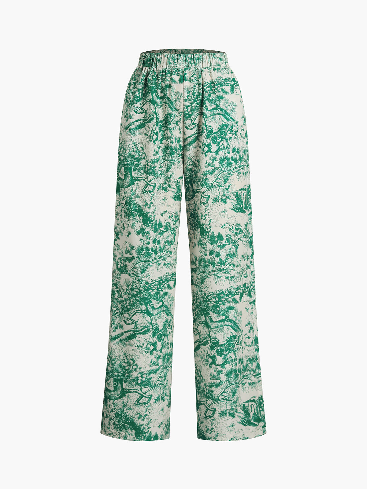 Printed Tie Up Pants Set