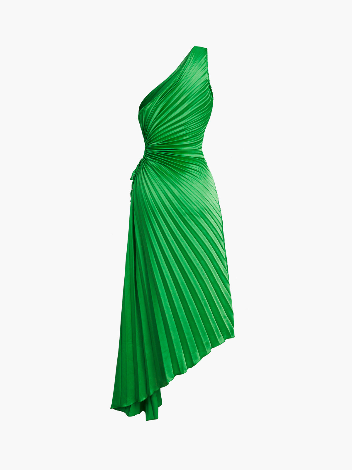 Bold In Pleat Satin Cutout Long Dress