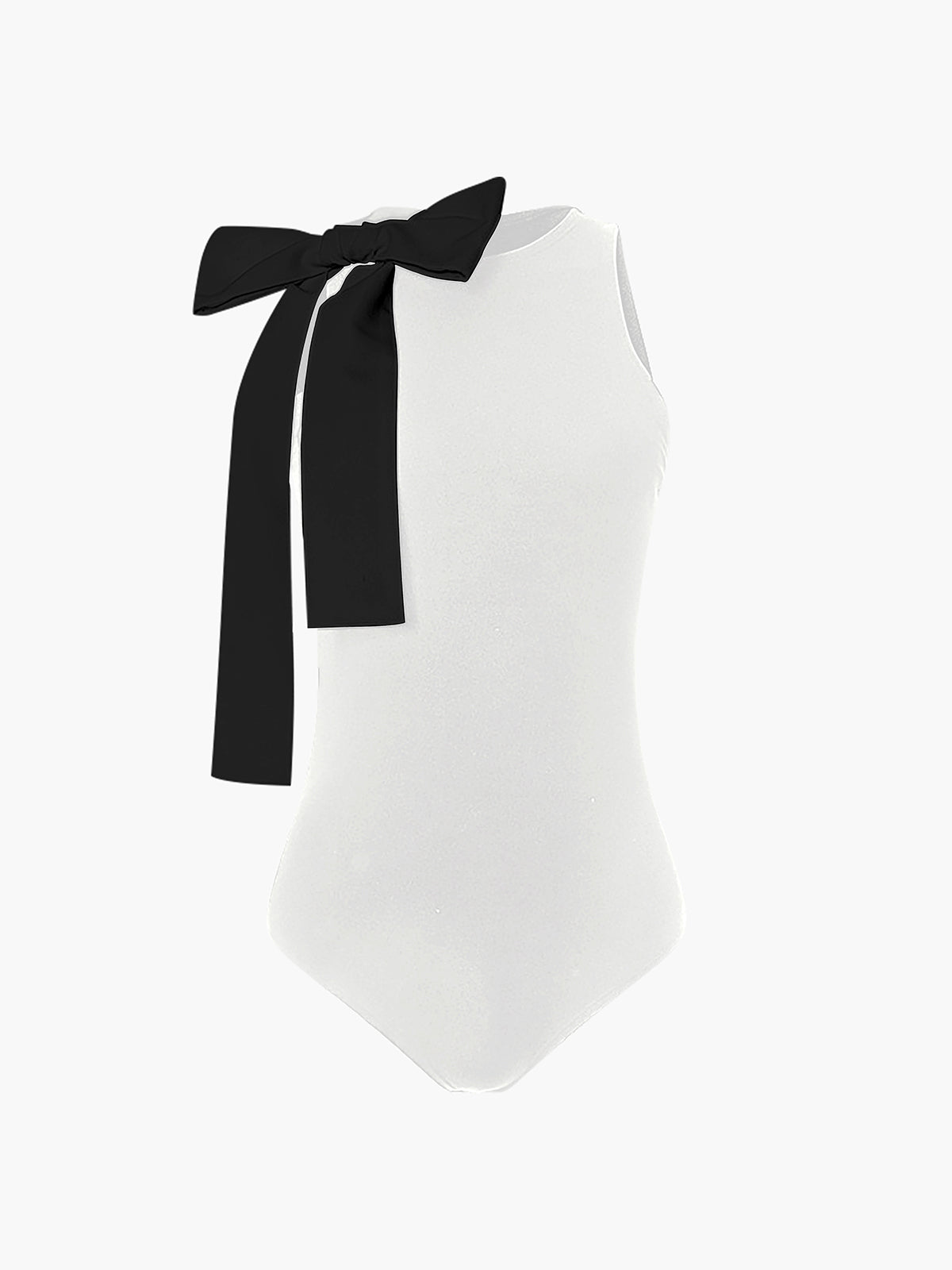 Bow Decorated Sleeveless Bodysuit