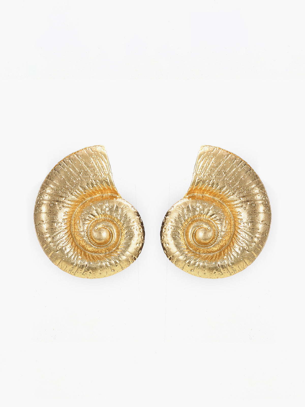 Seashell Shaped Stud Earrings