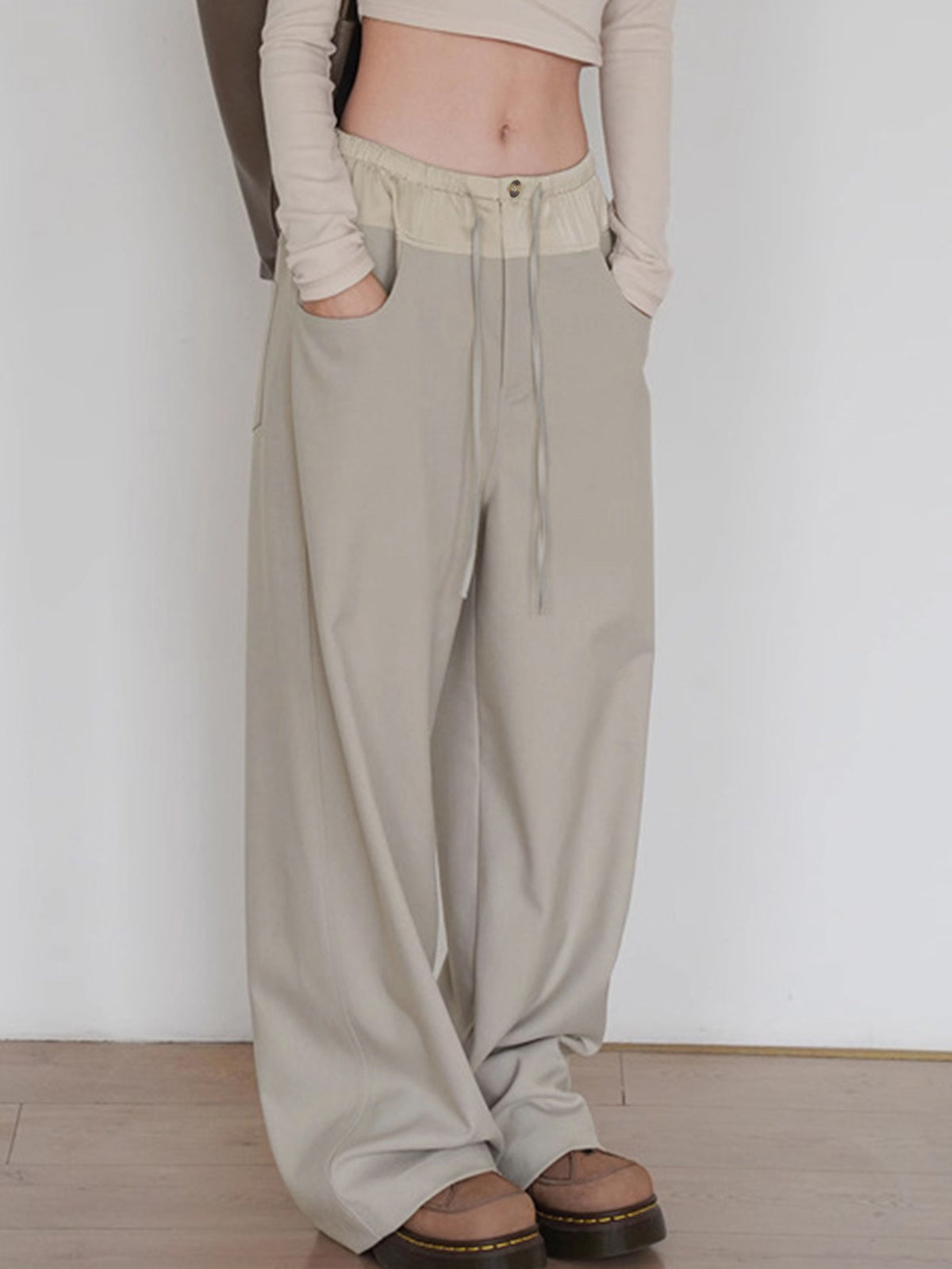 Knotted Wide Leg Pants