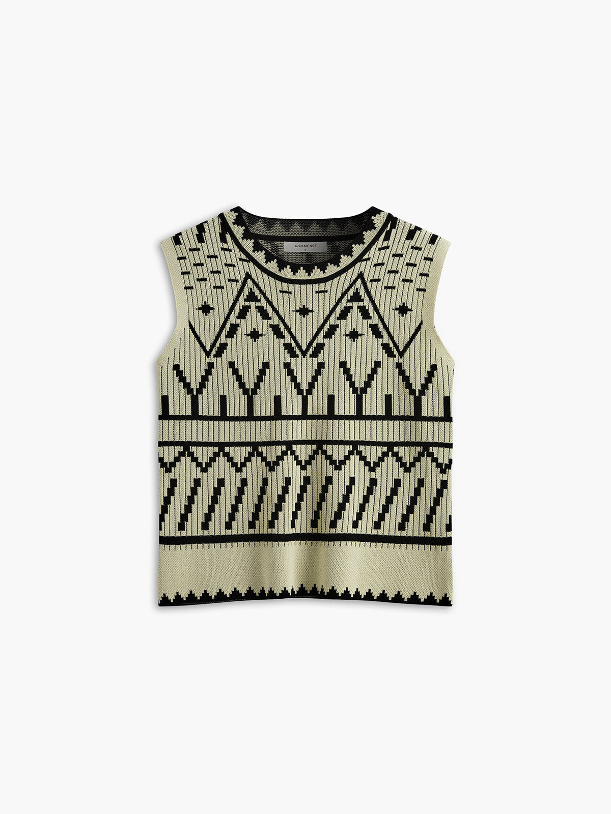 Contrast Knit Vest