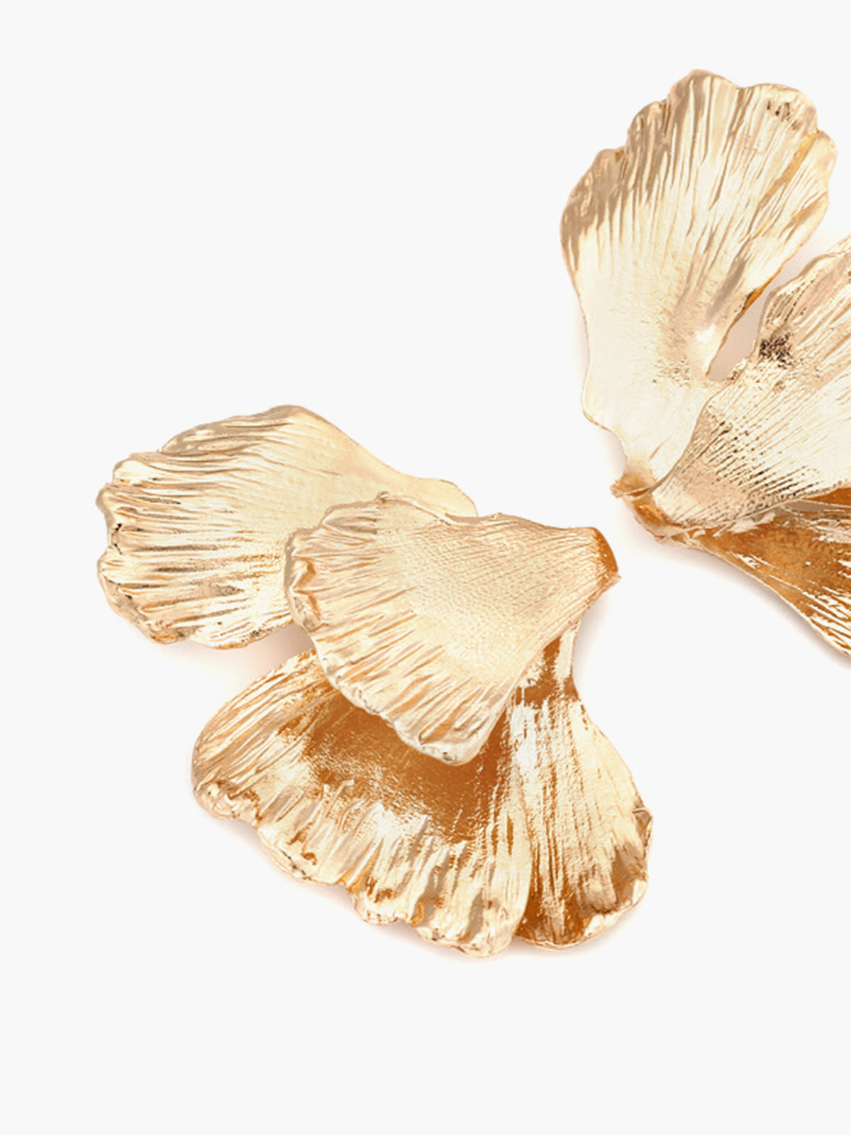 Vintage Golden Leaf Earrings