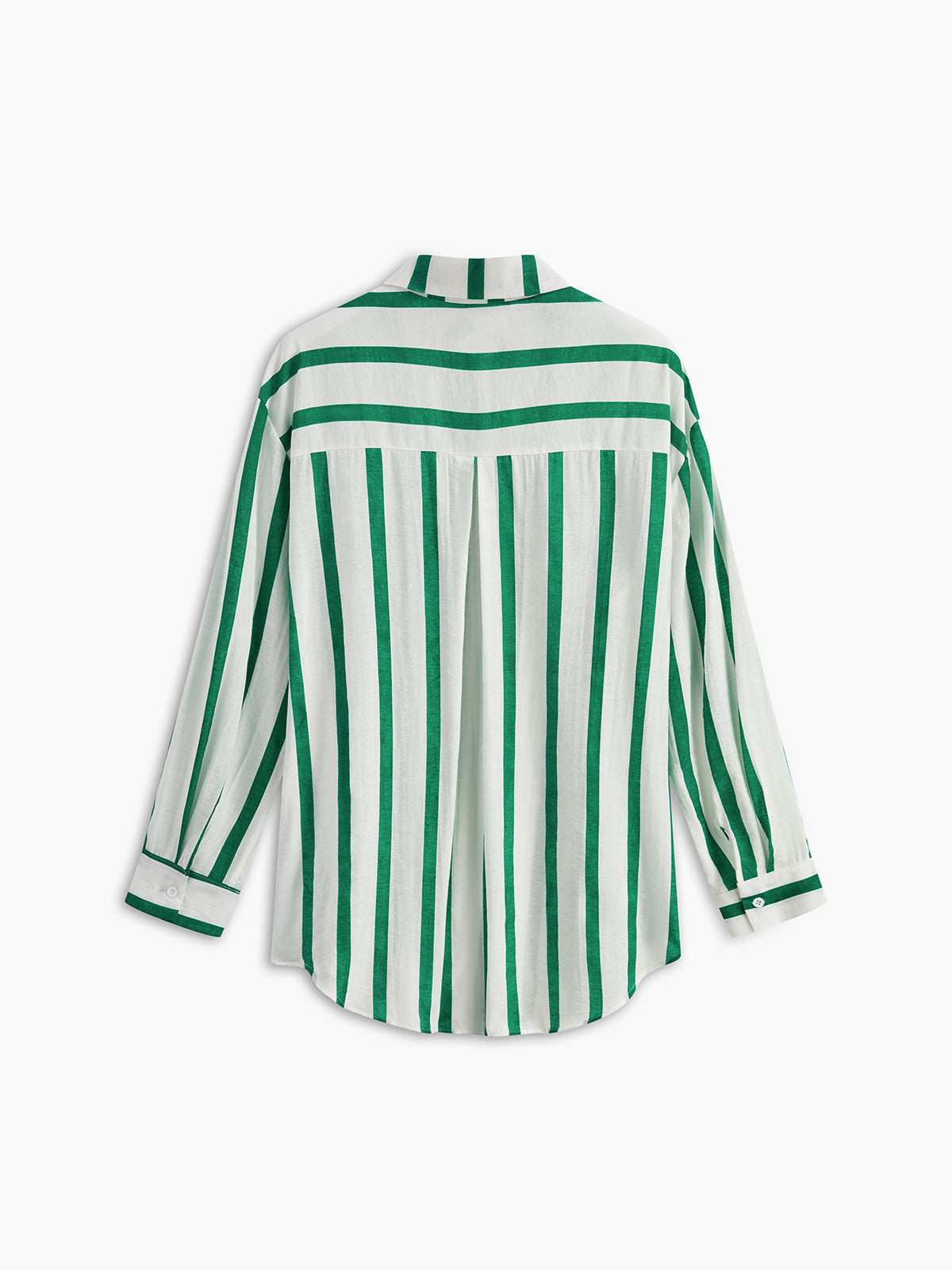 Oversized Cotton & Linen Stripe Shirt