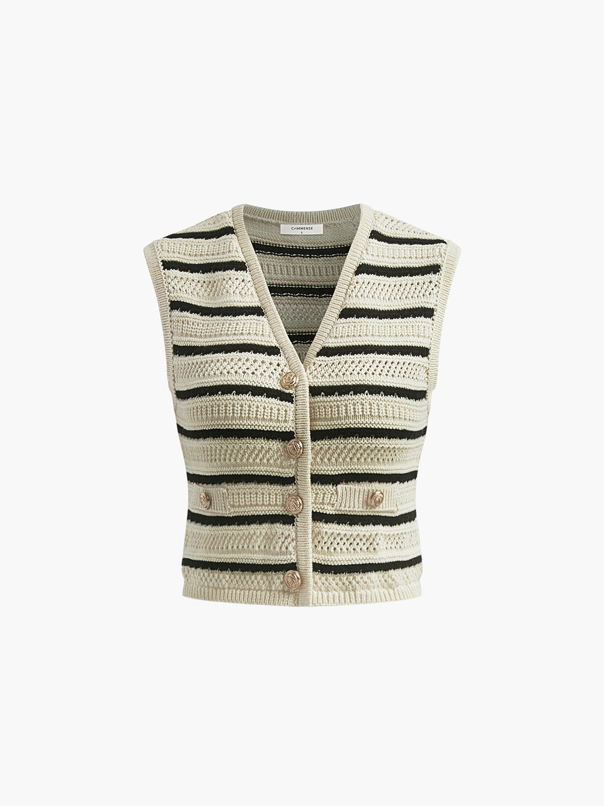 Knitted V-Neck Vest