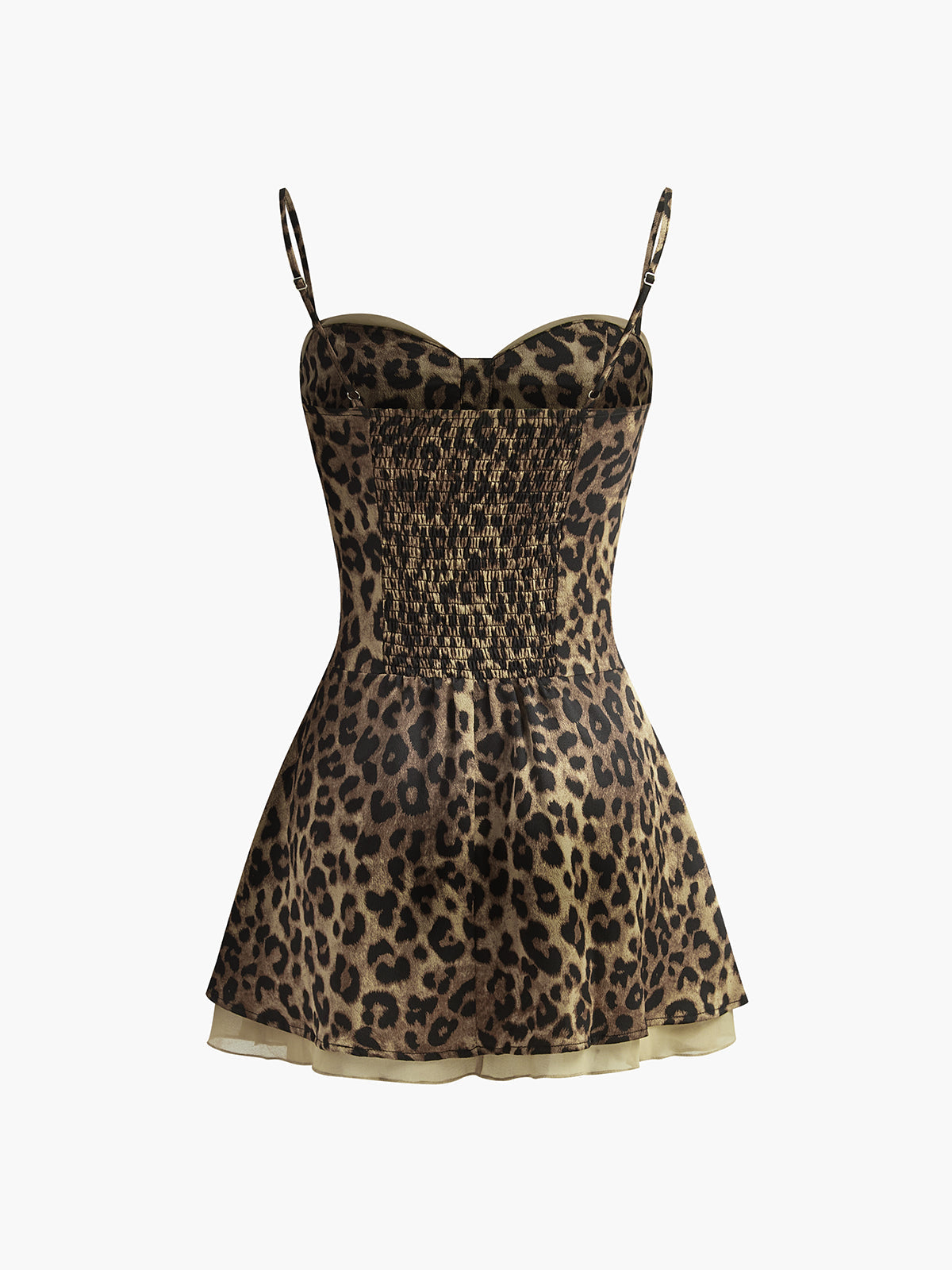 Leopard Print Cami Short Dress