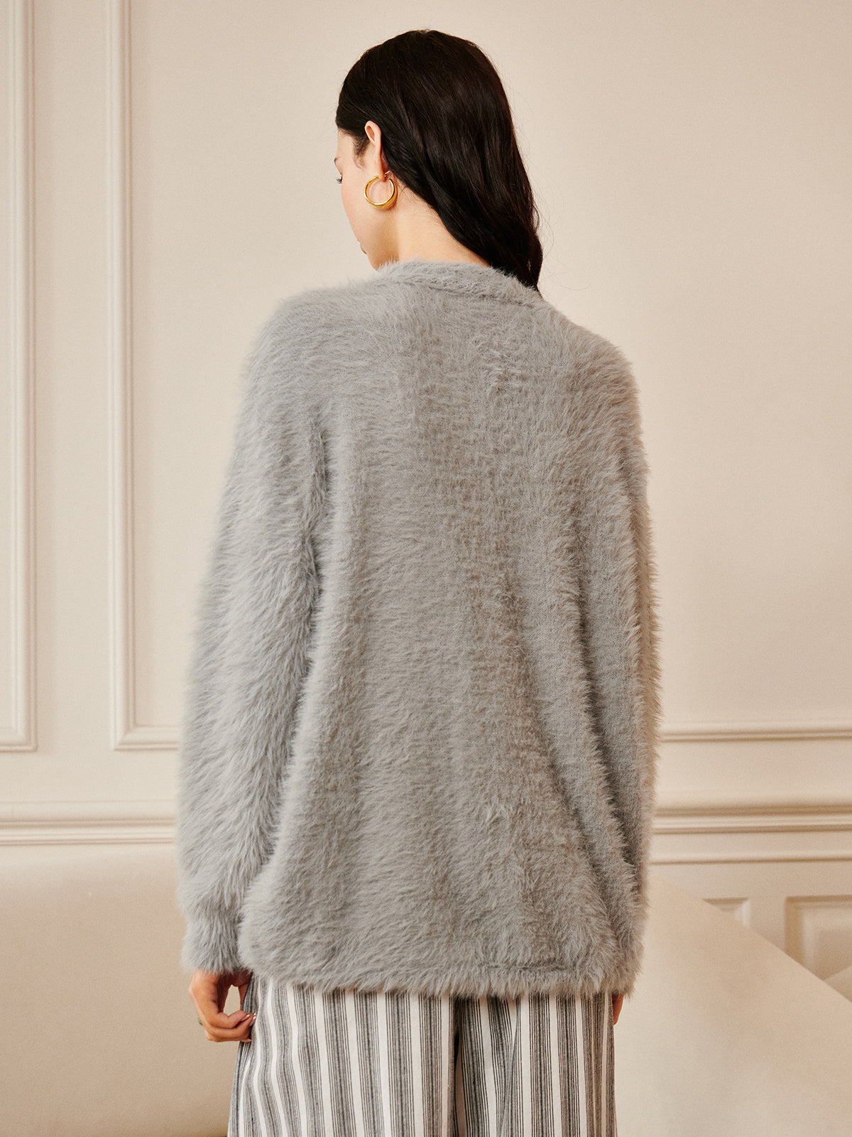 Oversize Furry Cardigan