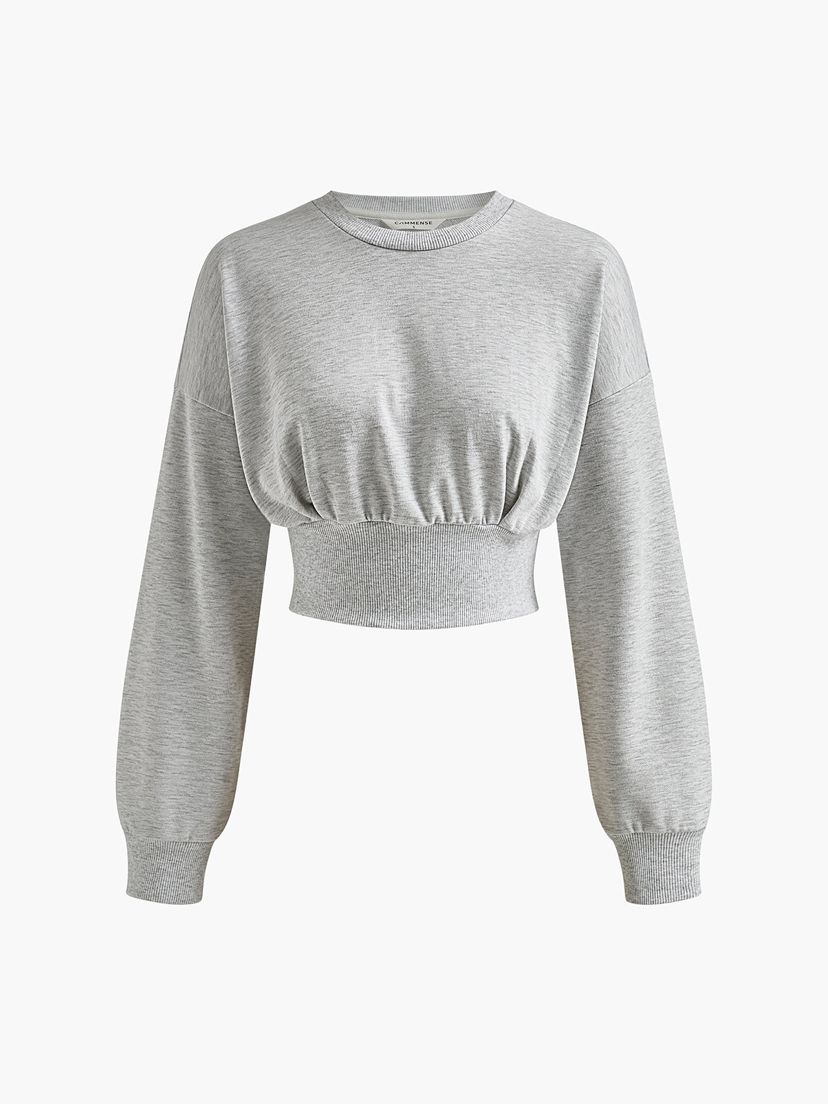 Cotton Pleated Sweatshirt