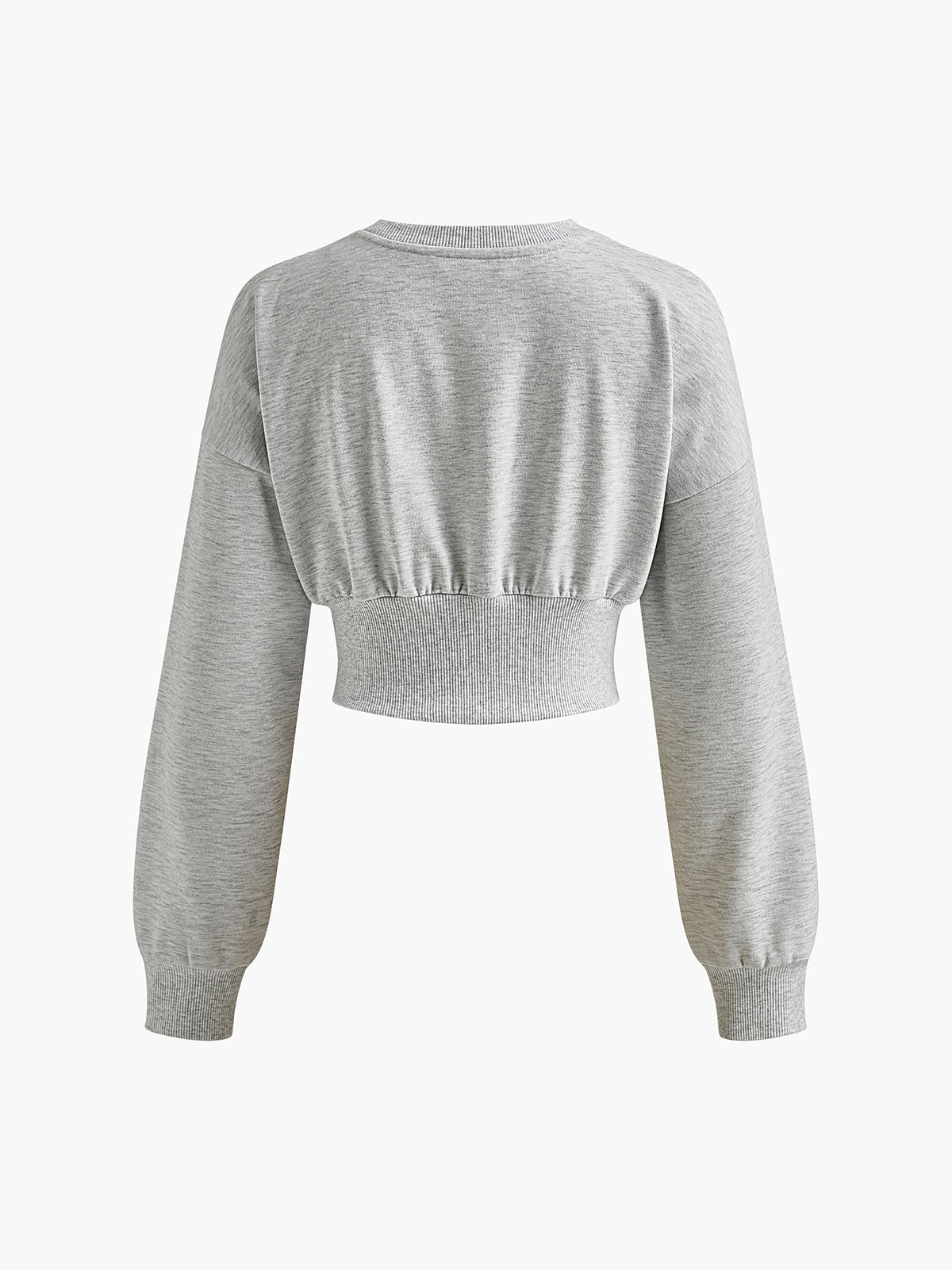 Cotton Pleated Sweatshirt