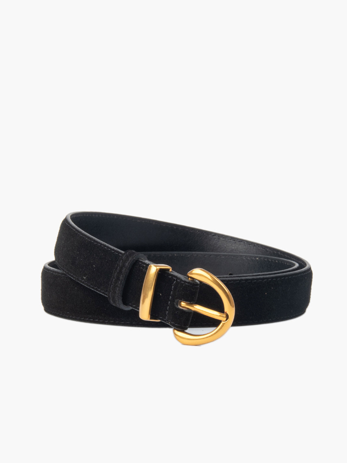 Soft-Buckle Leather Belt