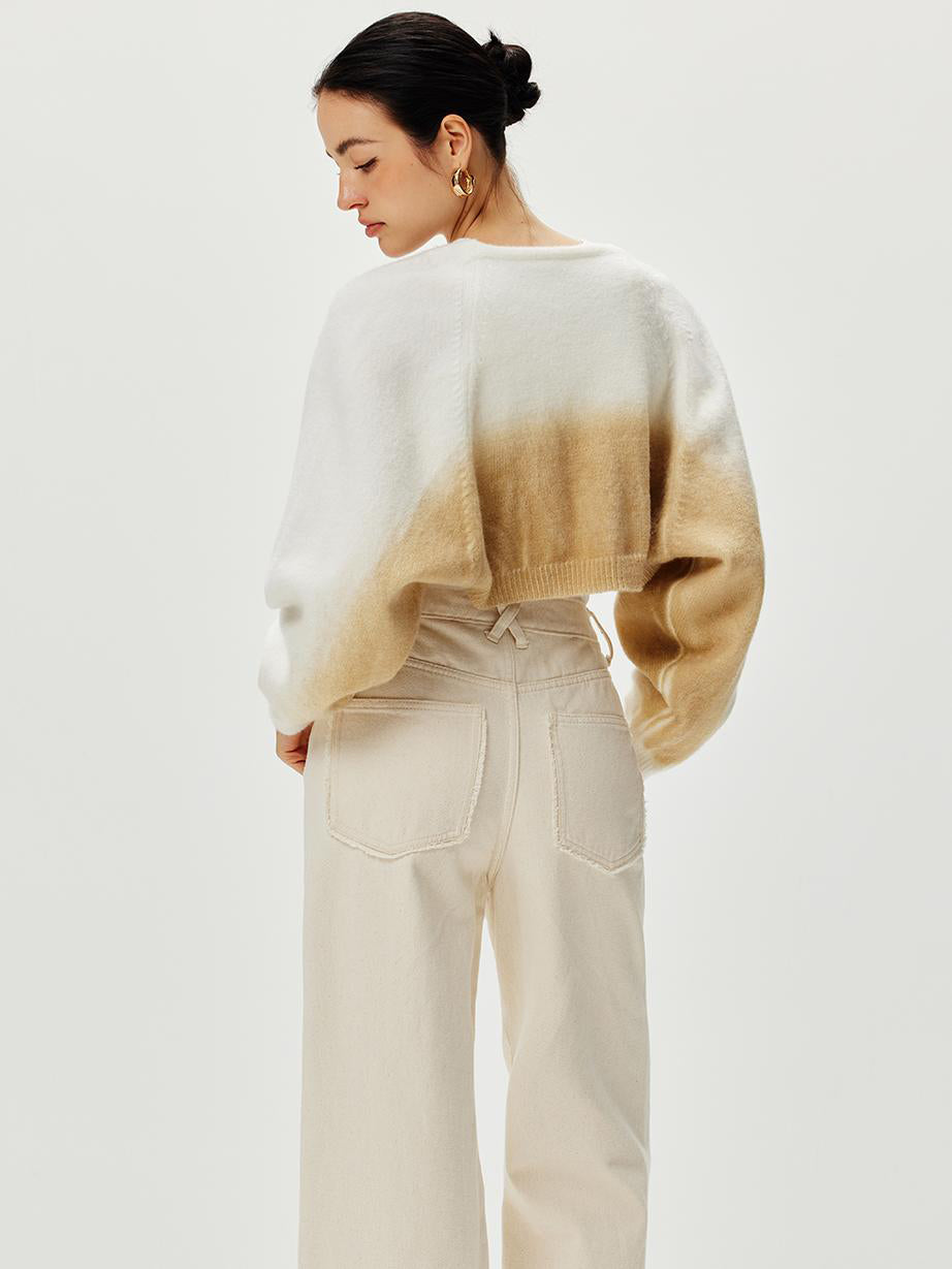 Oversized Gradient Knit Outerwear