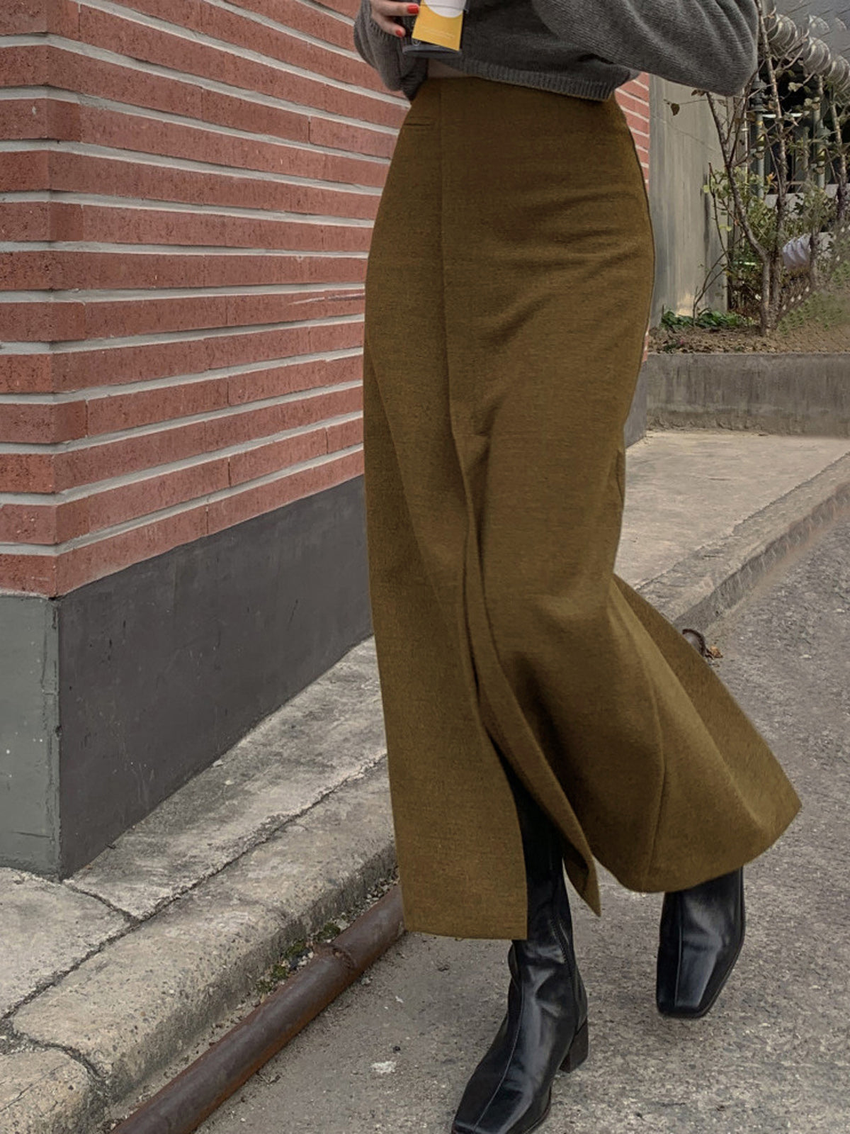 She's Effortless Slit Maxi Skirt