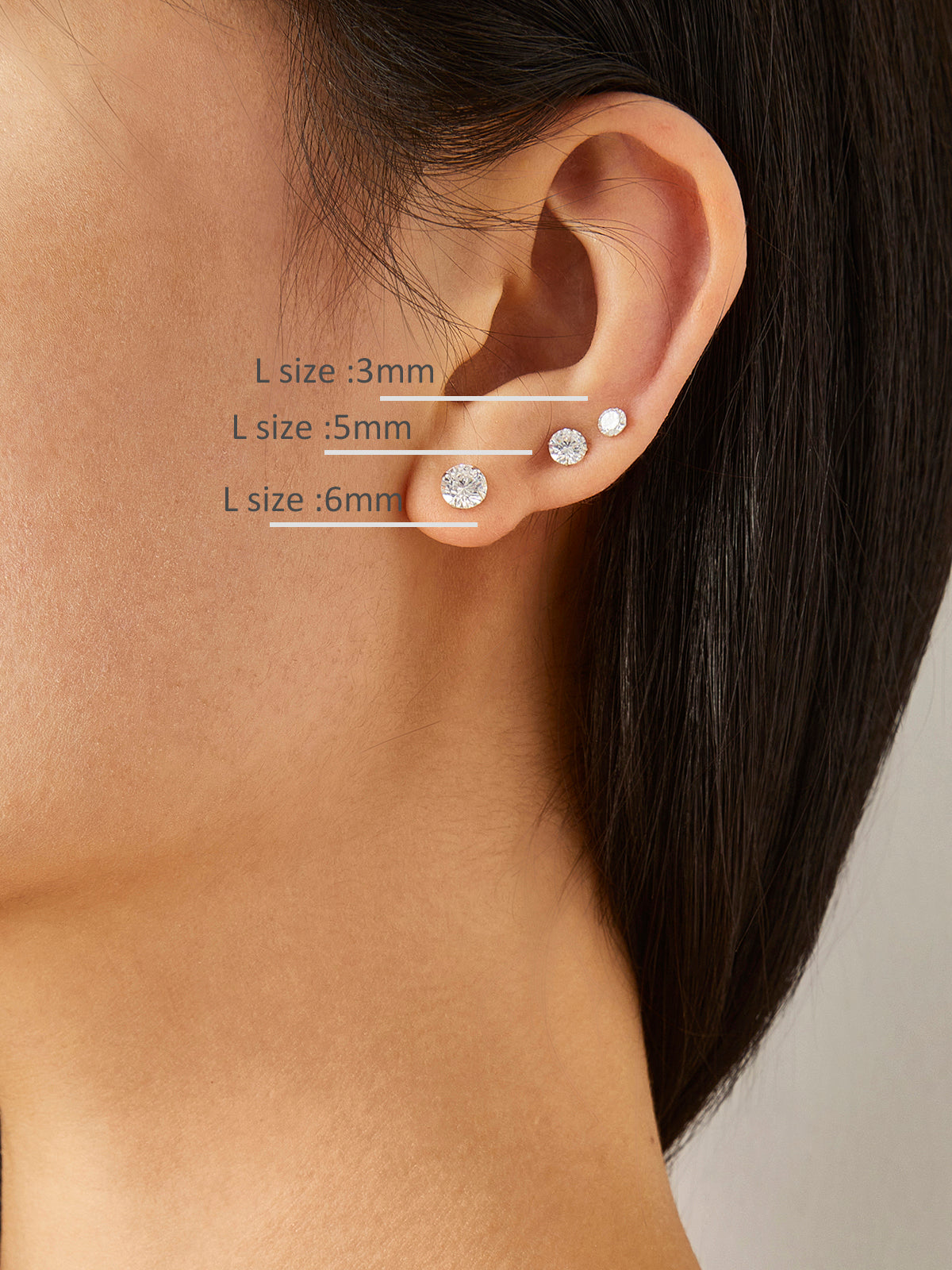 Shinny Zircon Stud Earrings Sets