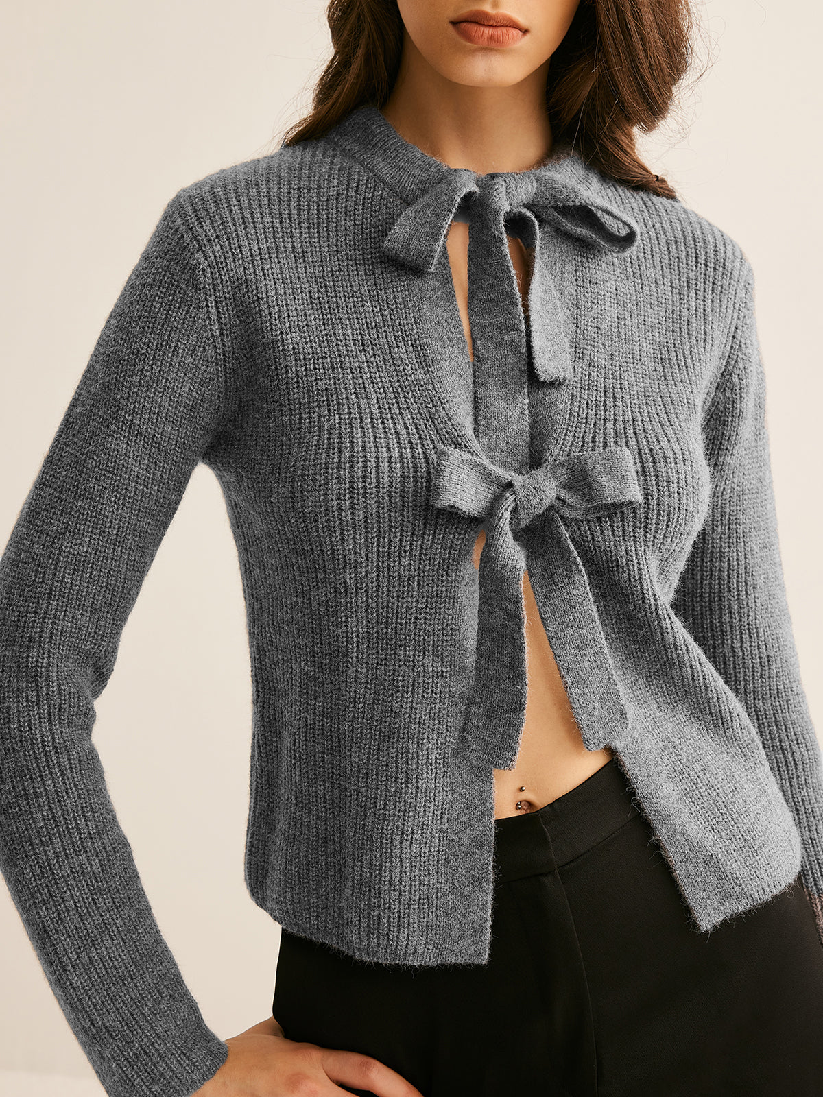 Bow Knotted Cardigan