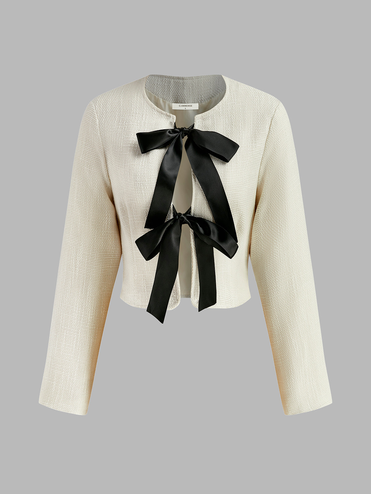 Bow Decor Short Jacket