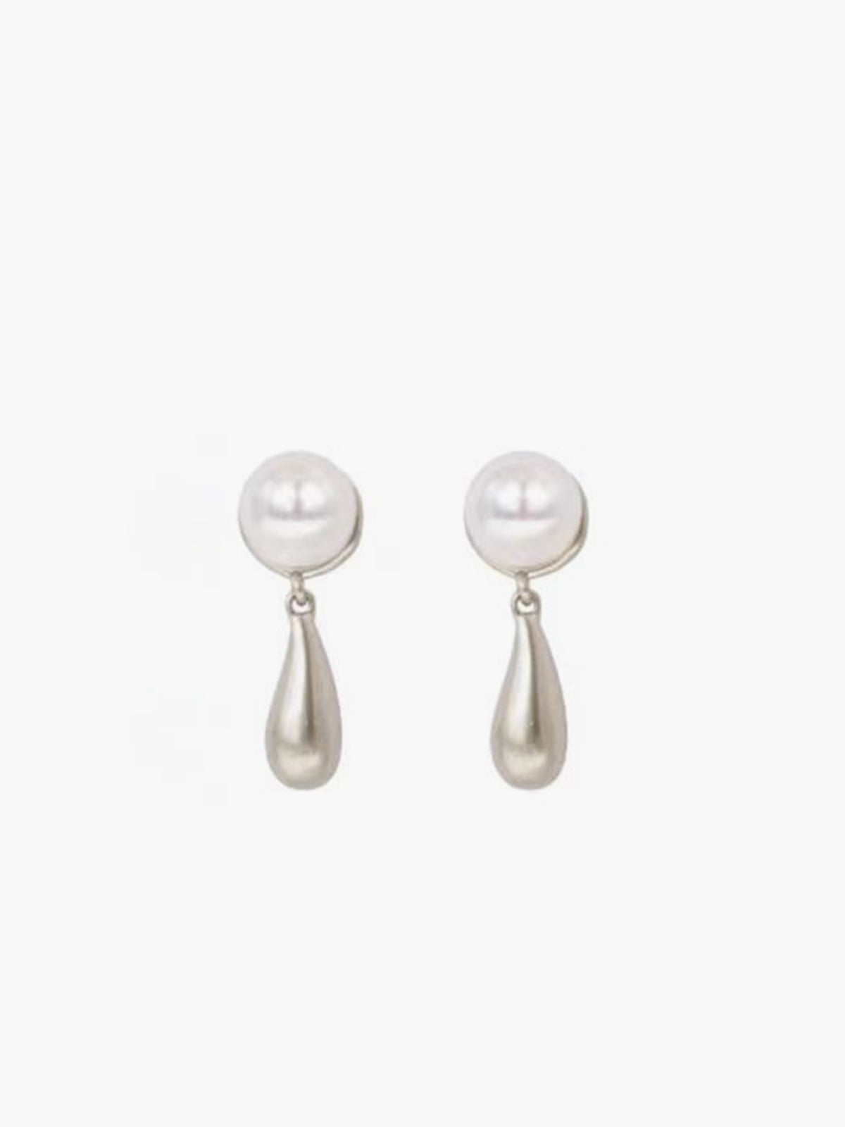 Pearl Water Drop Charm Earrings