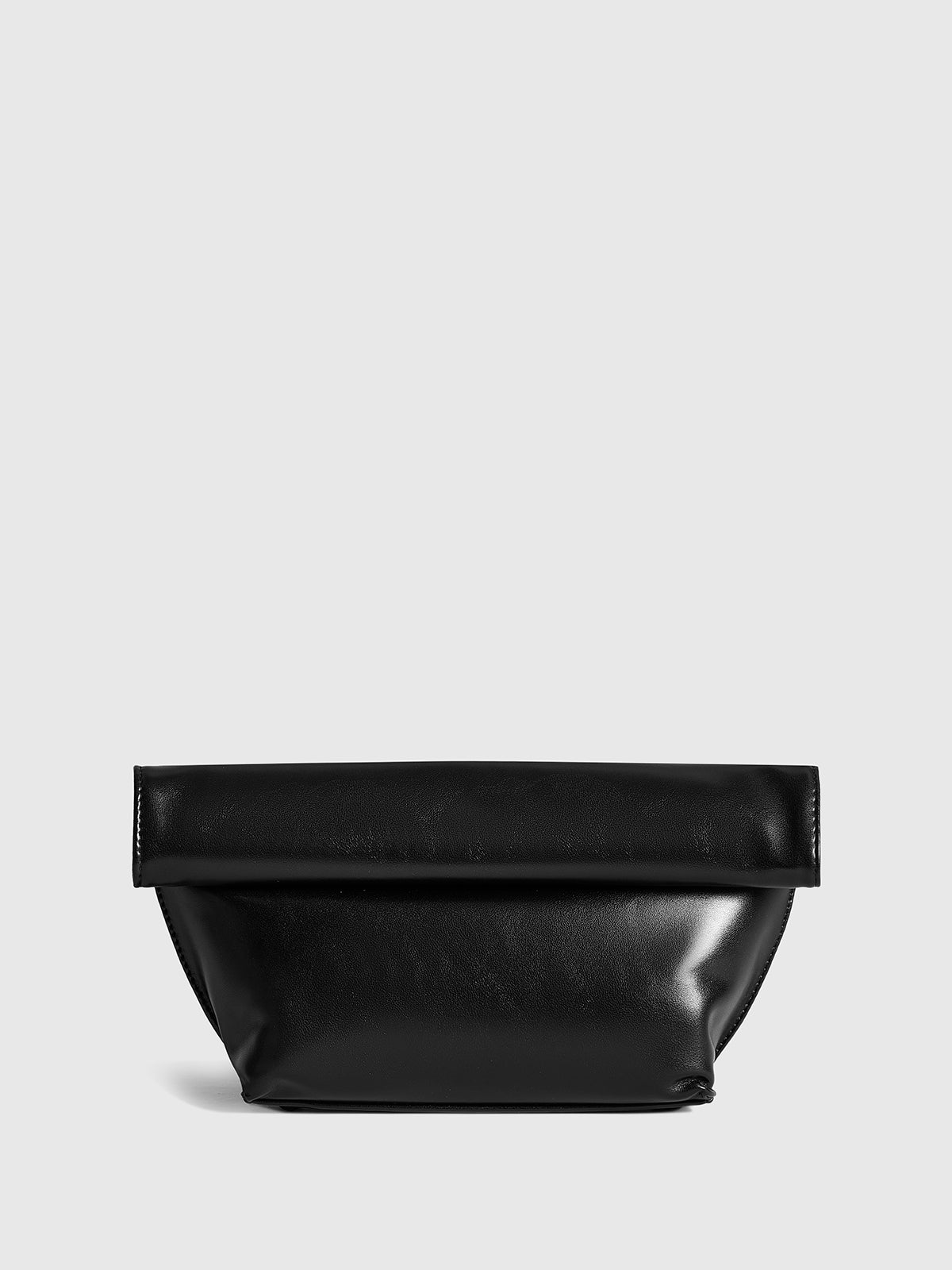 Minimalist Rolled Edge Envelope Clutch Bag