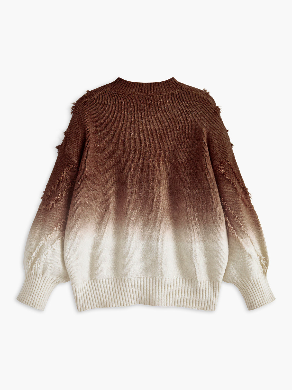 Ombre Tassel Piping Sweater