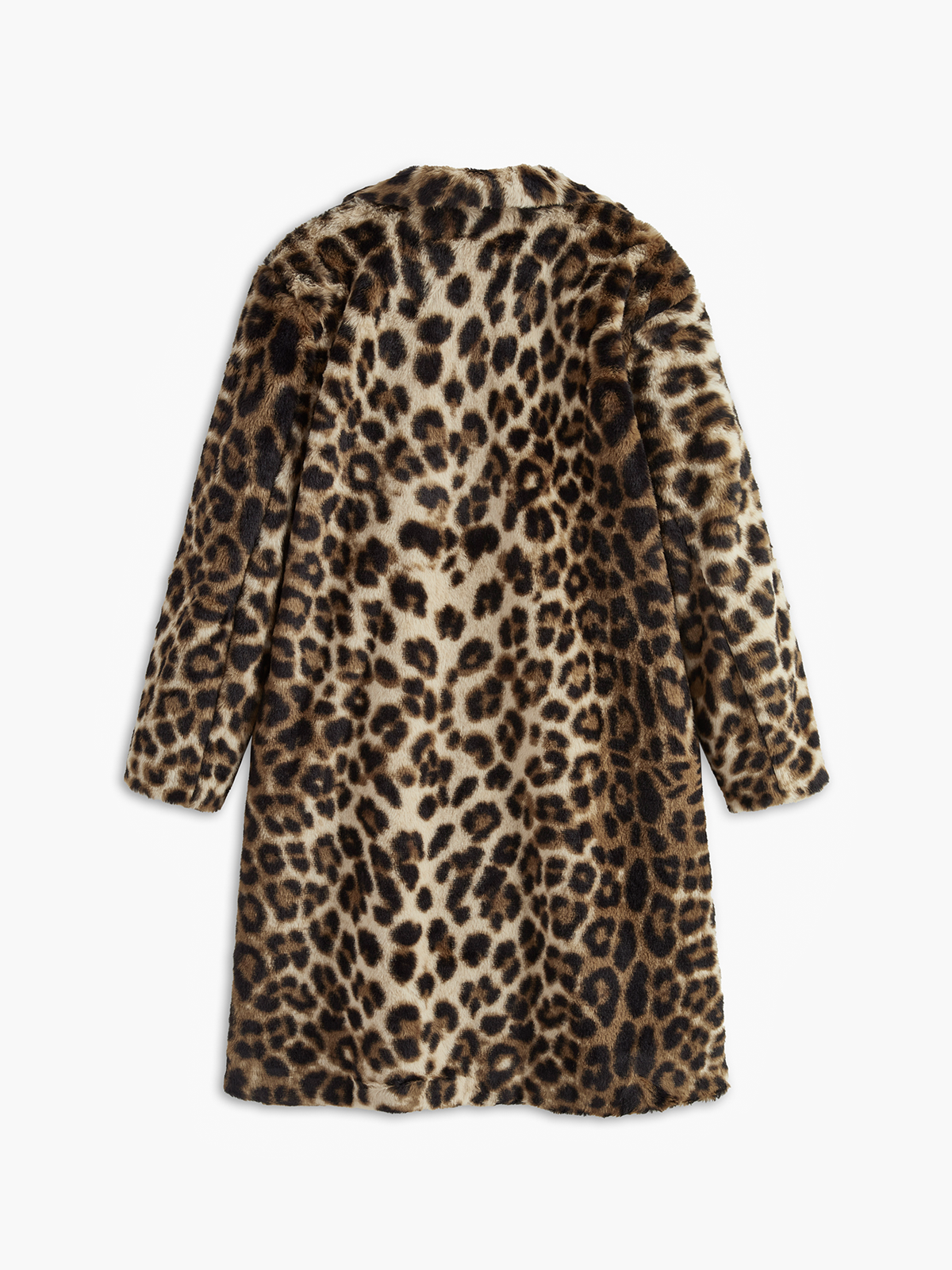 Leopard Print Oversized Faux Fur Coat