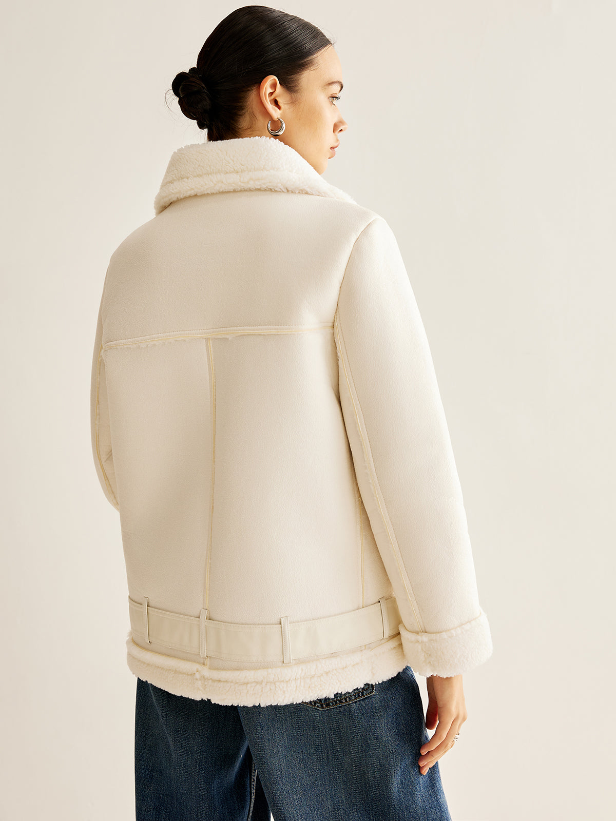 Asymmetrical Zipper Fleece Jacket