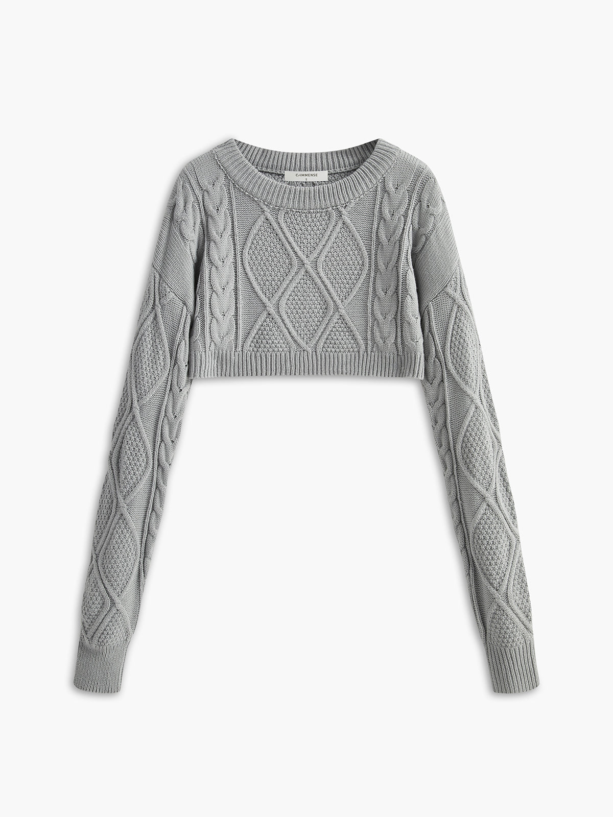 Crop Cable Knit Top