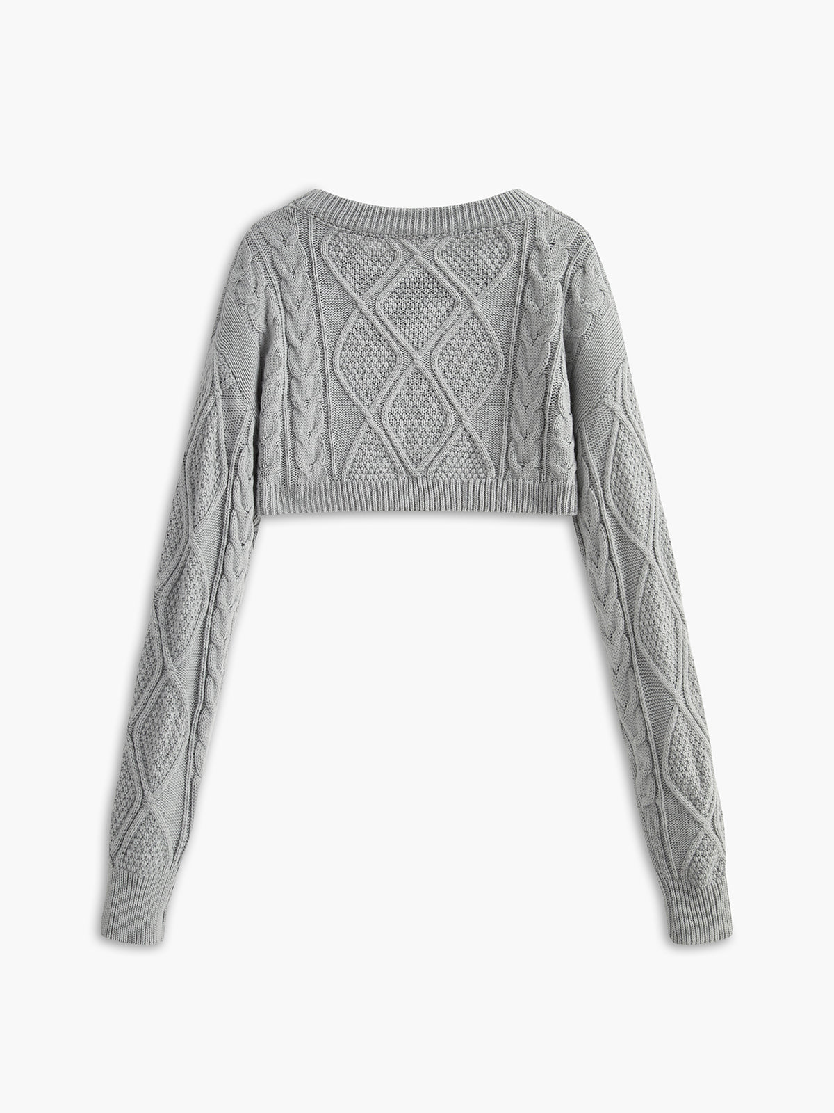 Crop Cable Knit Top