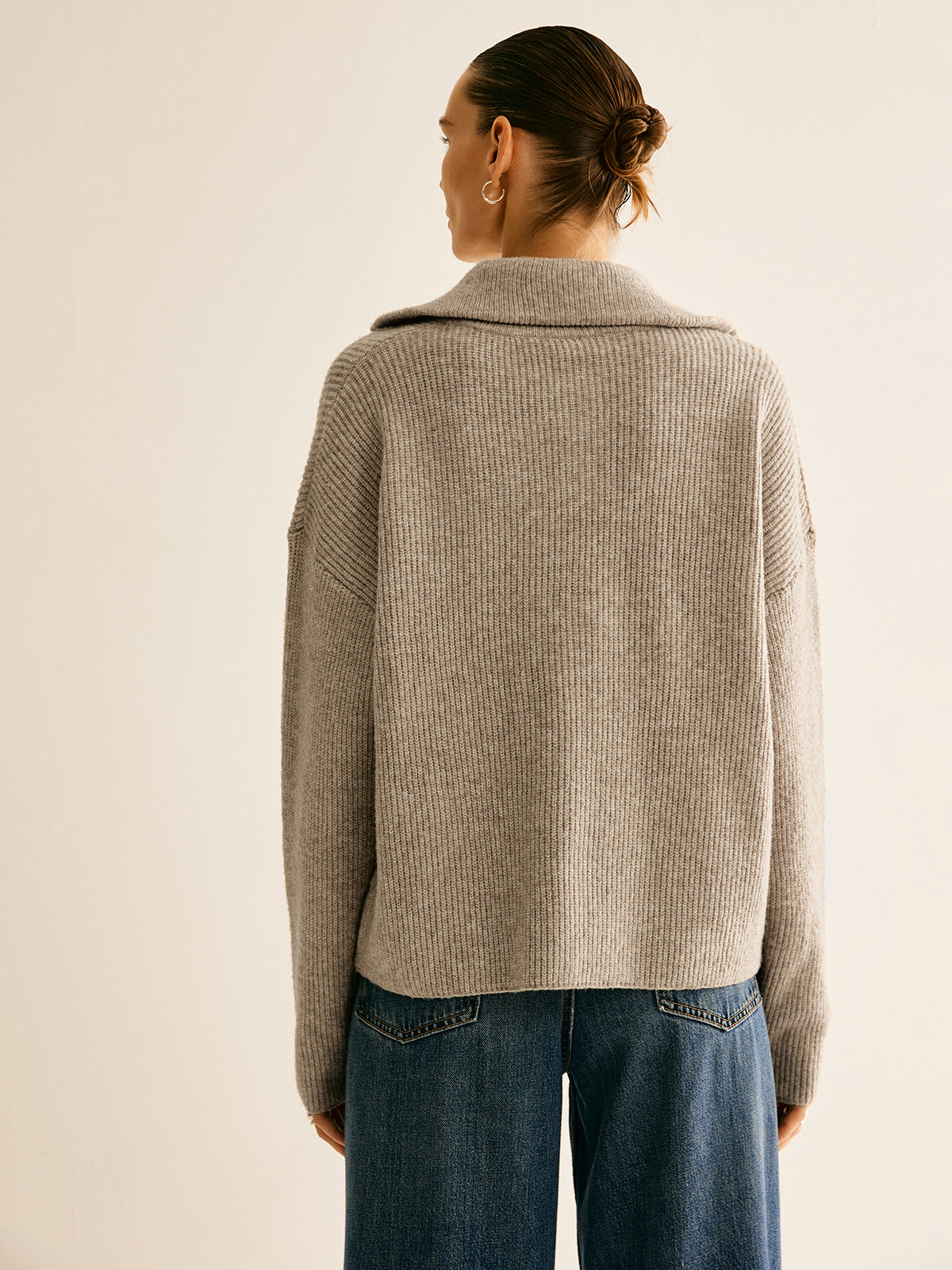 Wool-Blend Zipper Sweater Co-ords