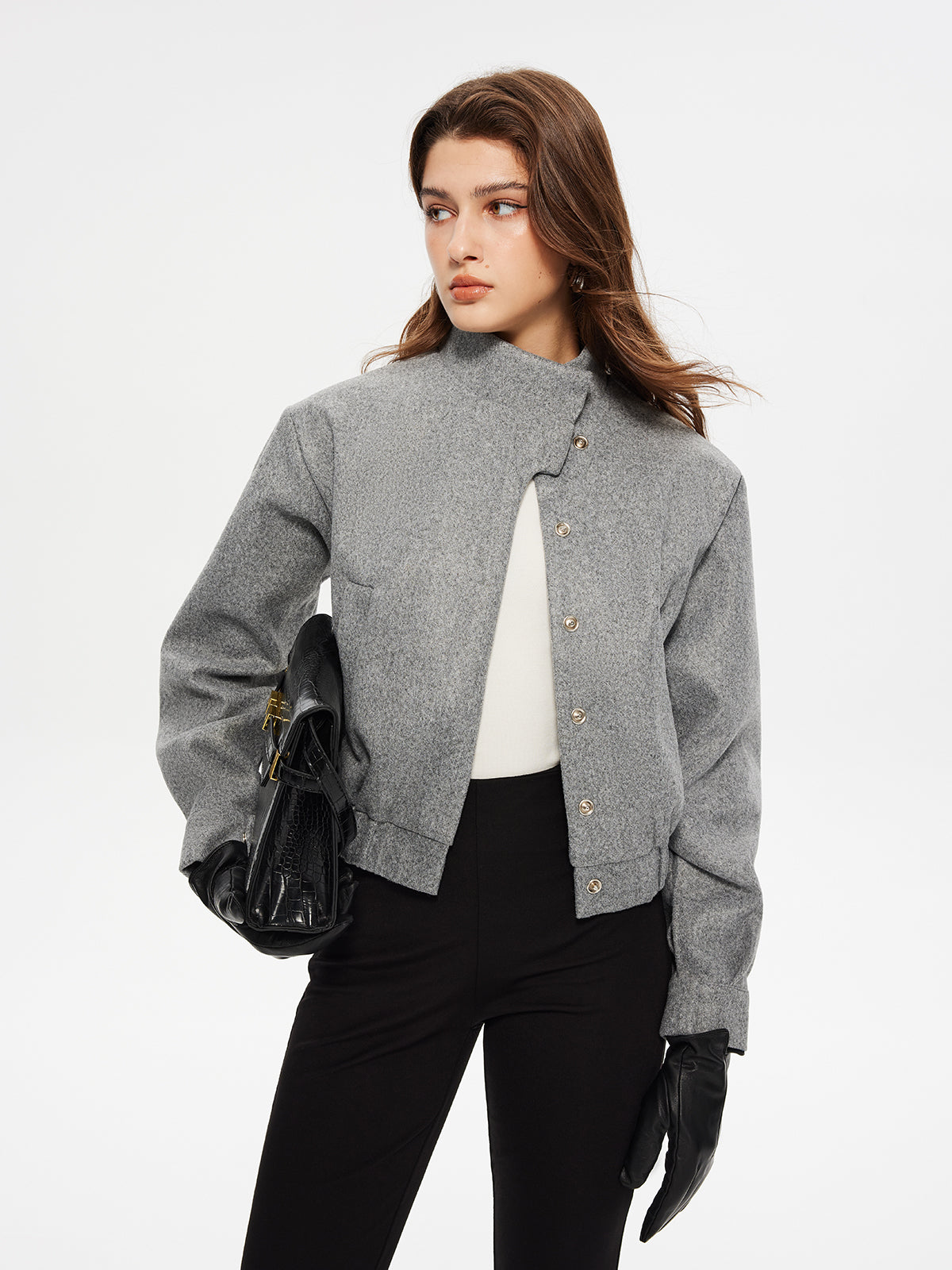 Button Clasp Short Jacket