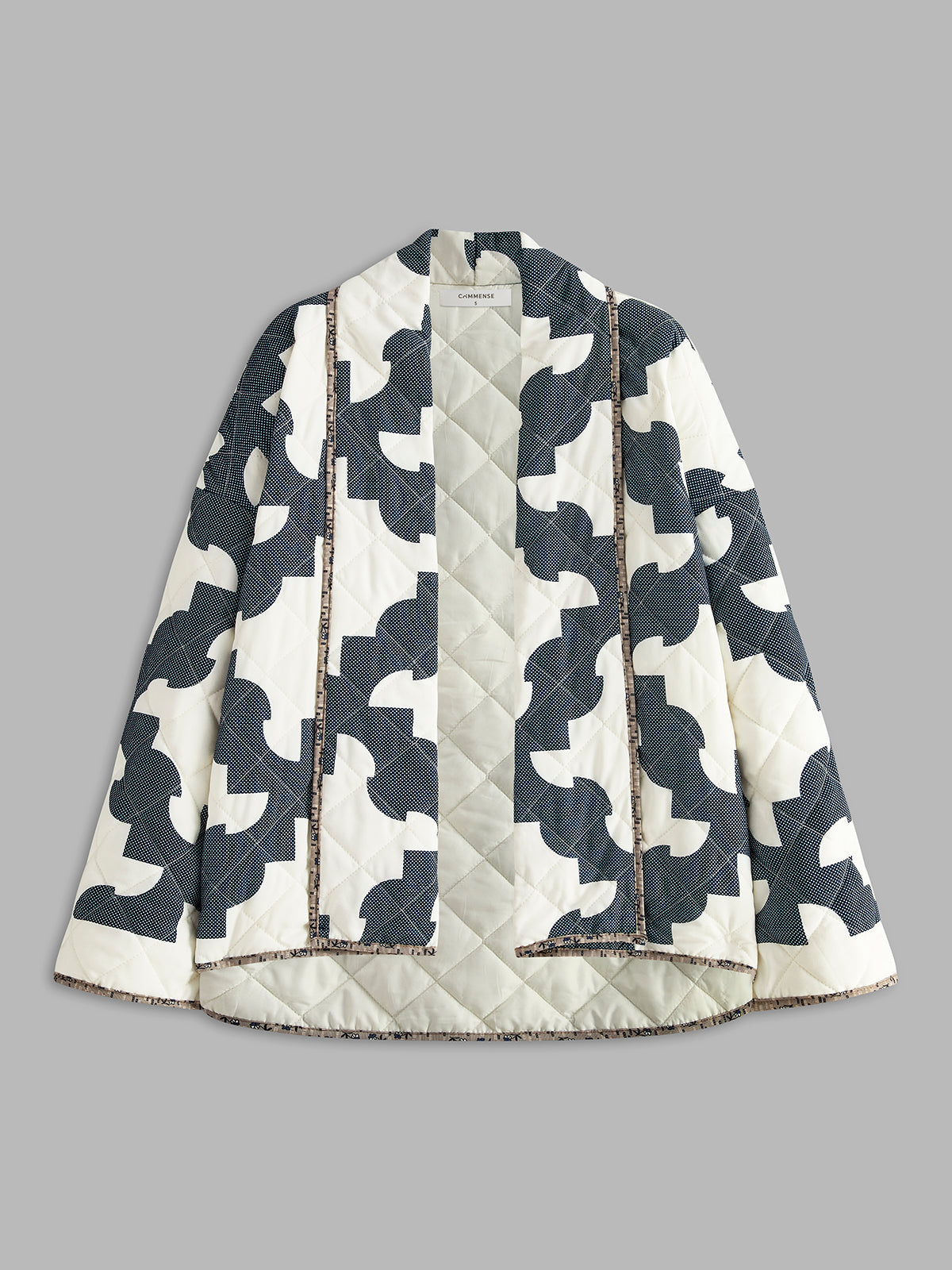 Color Block Printed Warm Jacket