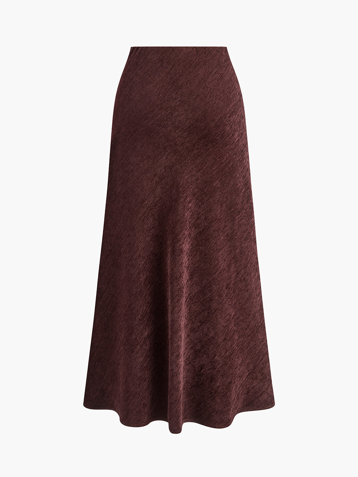 Minimalist Corduroy Draped Skirt