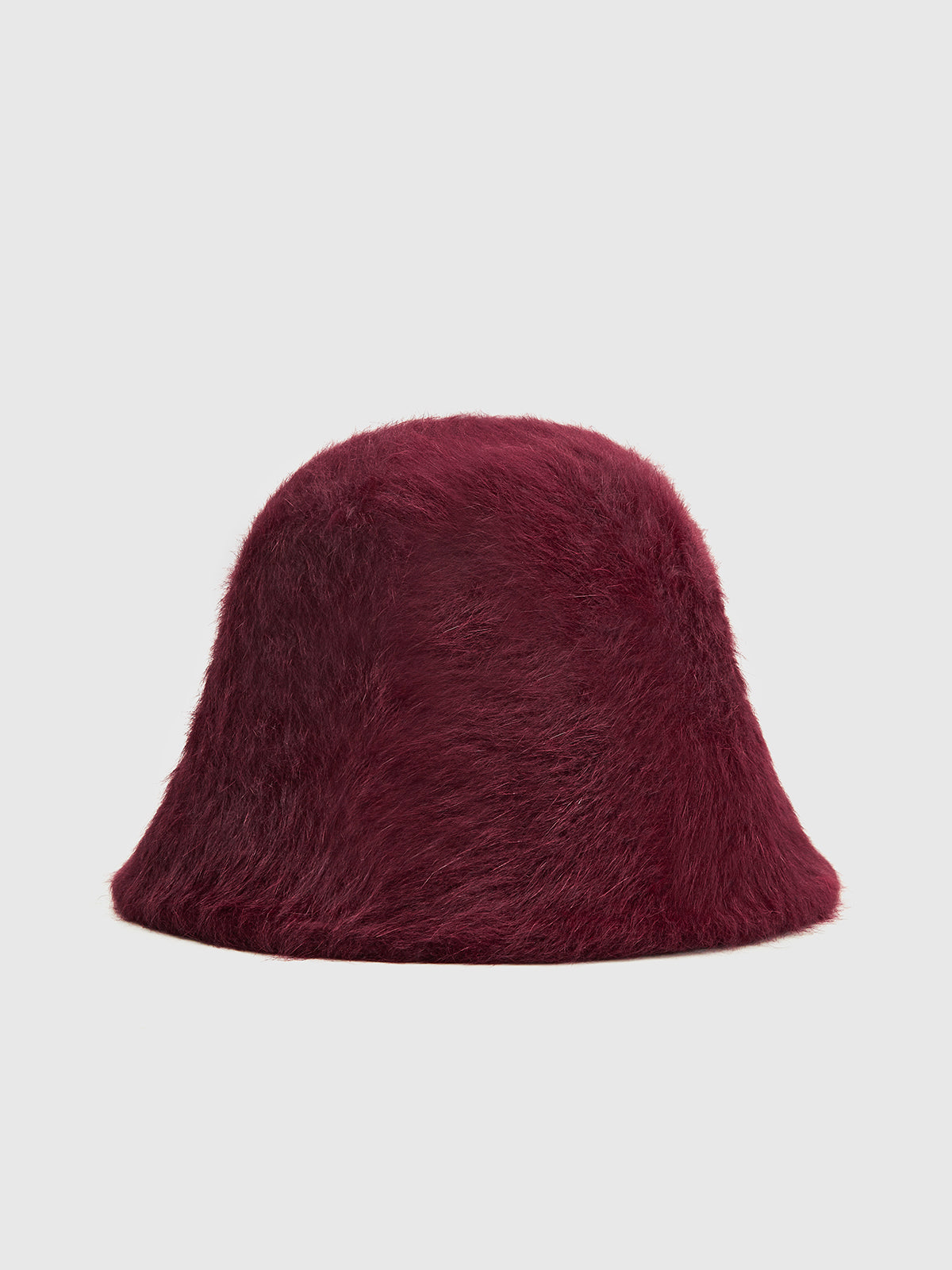 Plain Rabbit Fur Bucket Hat