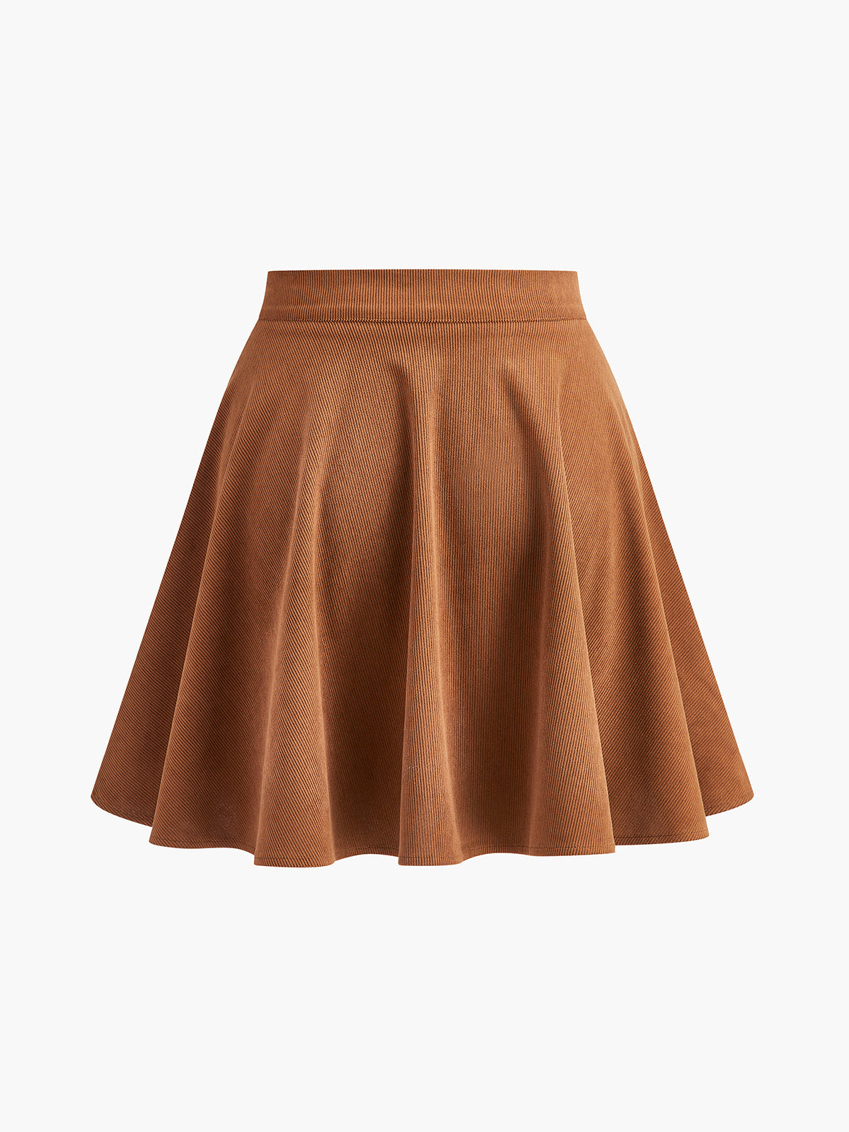 Corduroy Pleated Mini Skirt