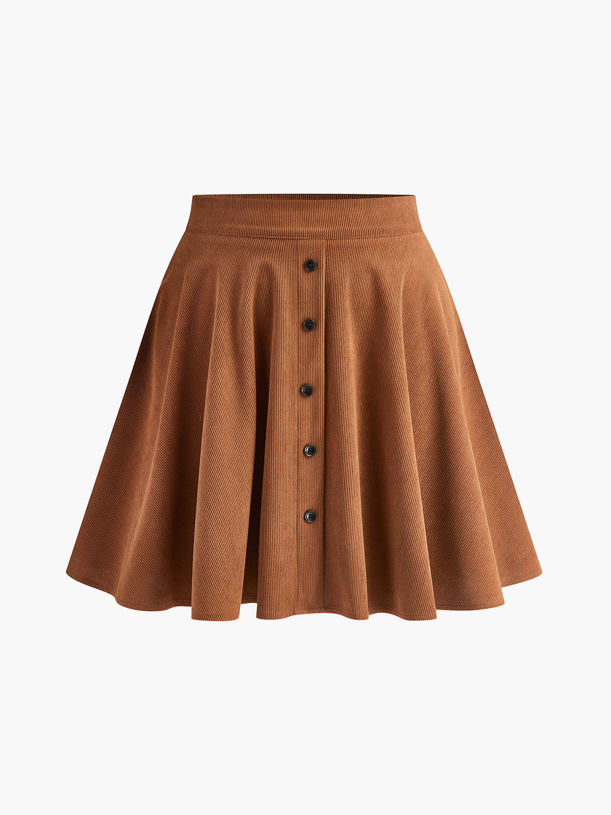 Corduroy Pleated Mini Skirt