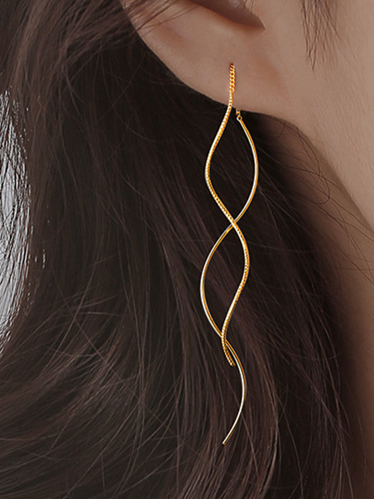 Spiral Tassel Earrings